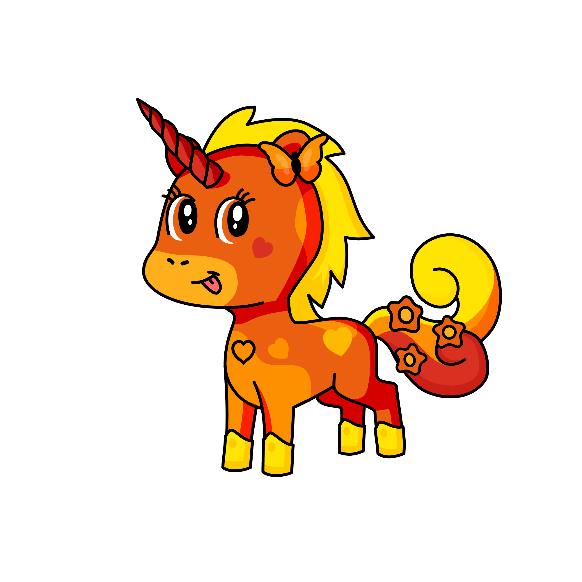Orange Pie, the unicorn