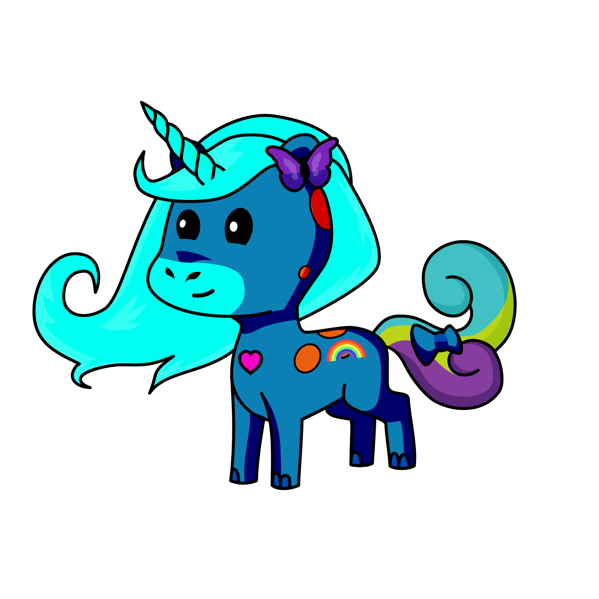 Shy, the unicorn