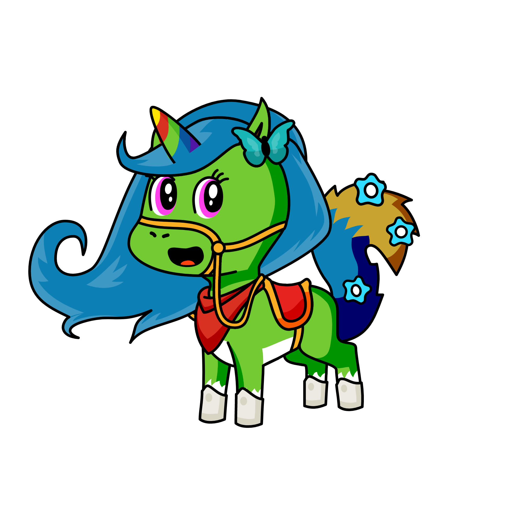 Crystal unicorn, the unicorn