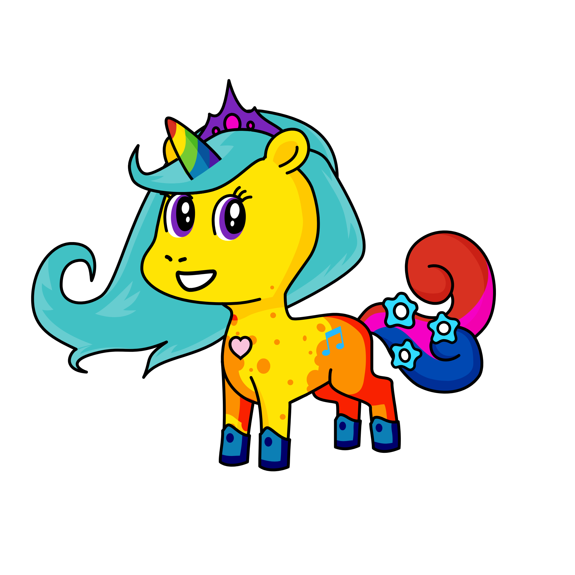 Cutie, the unicorn