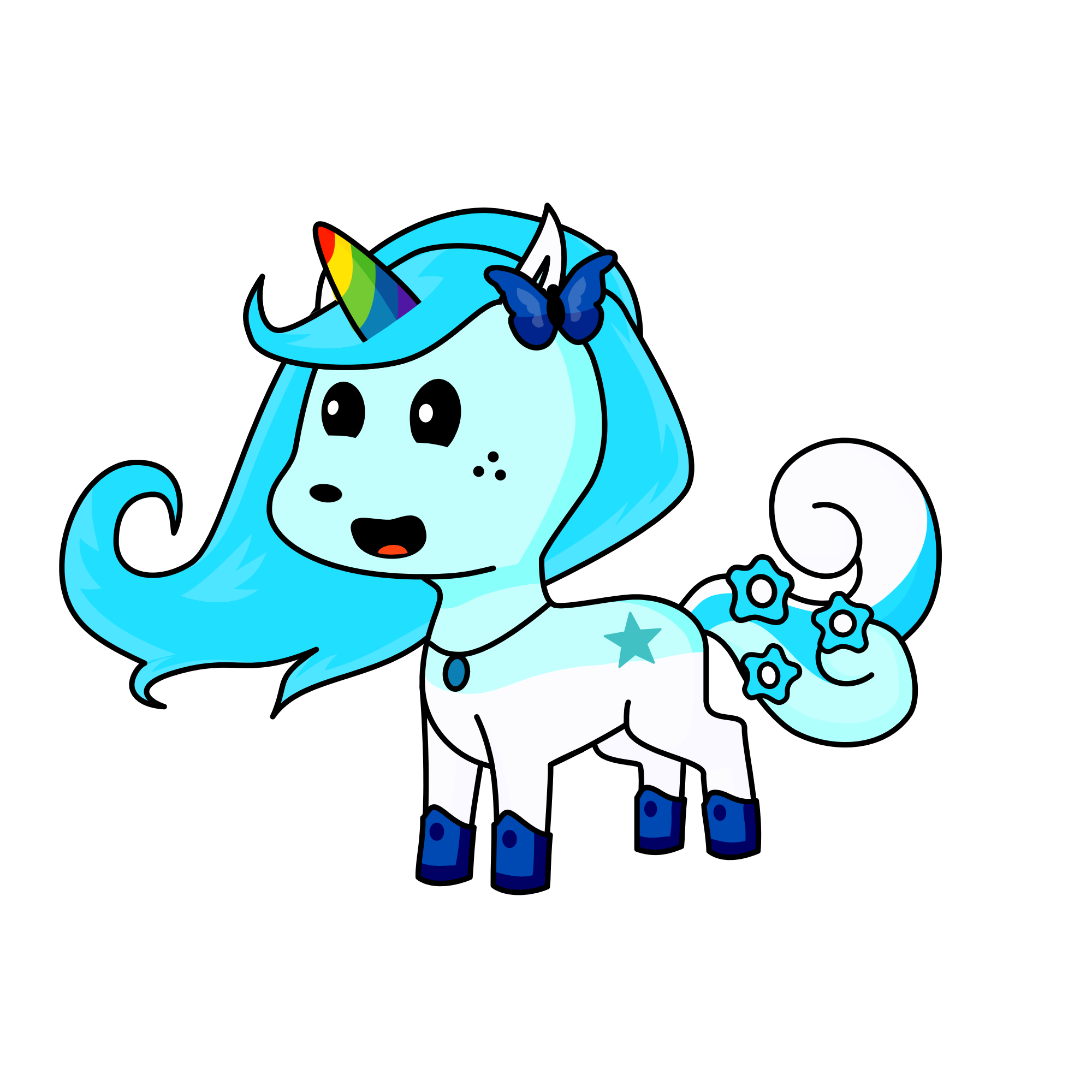 Minty, the unicorn
