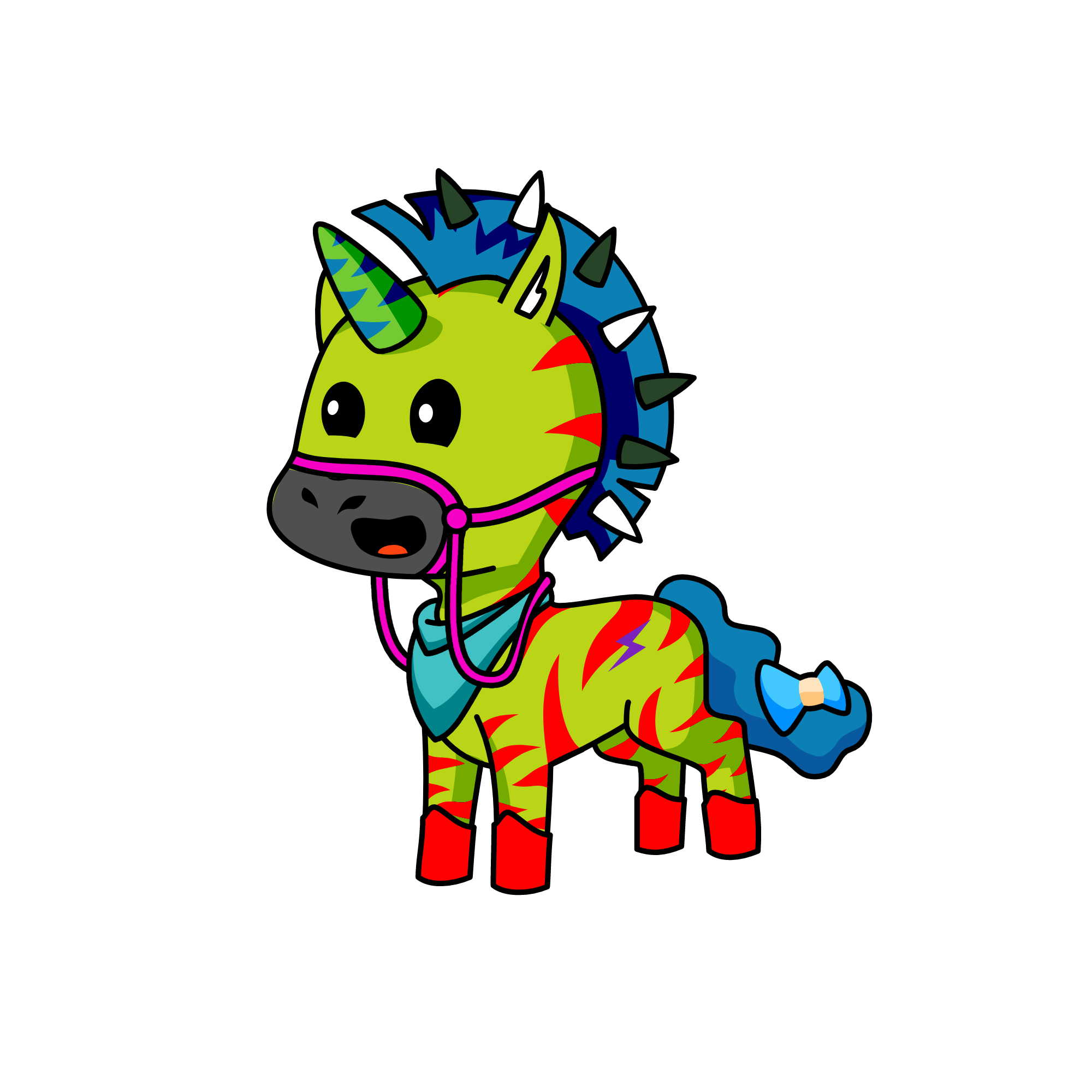 Night shadow, the unicorn