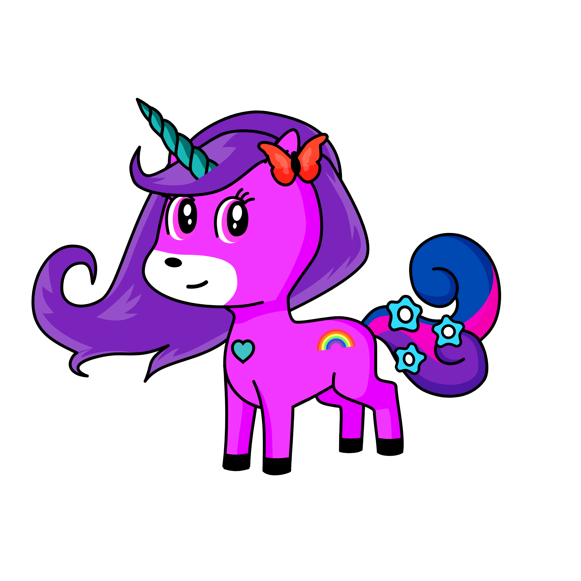 Snowy Everest, the unicorn