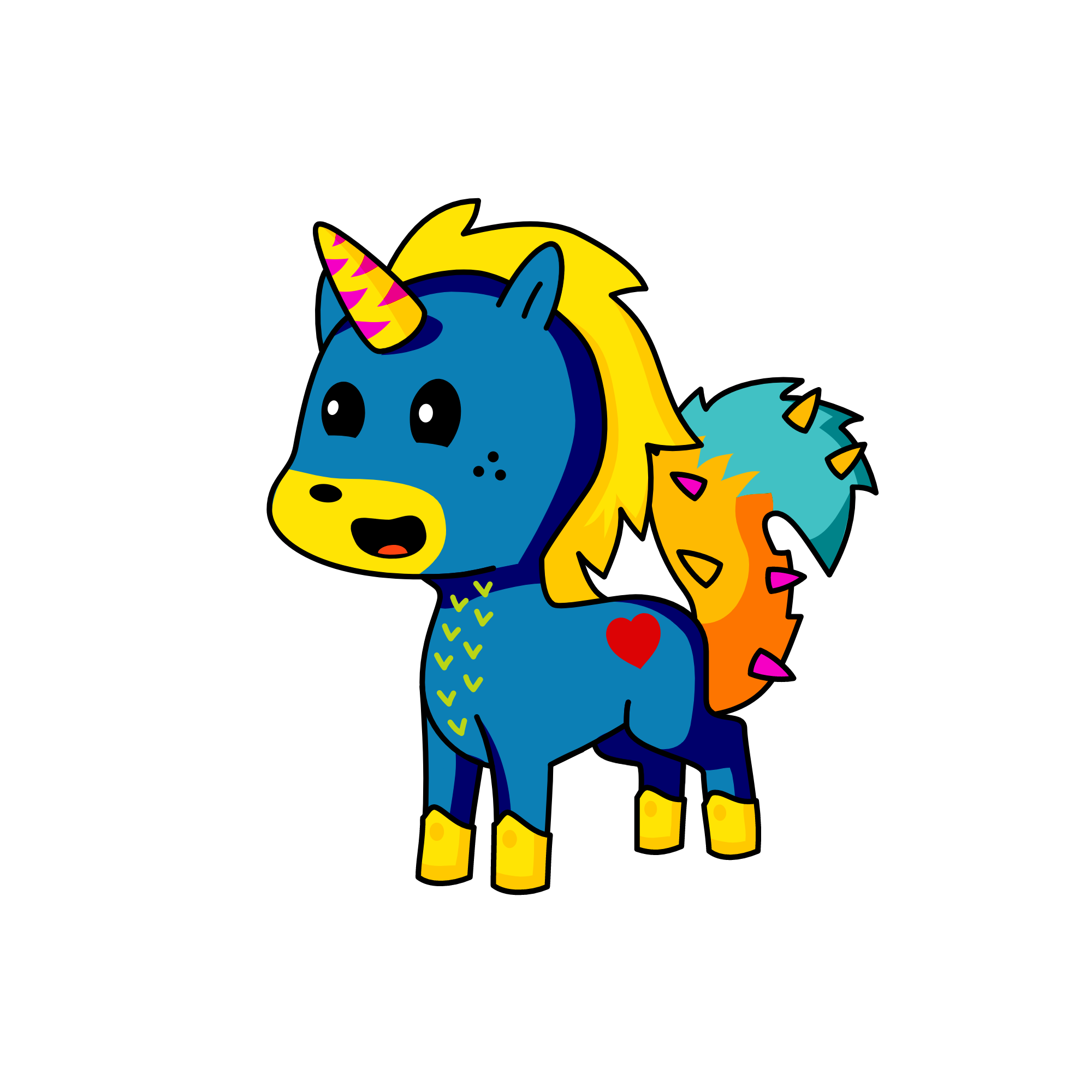 Dotts, the unicorn