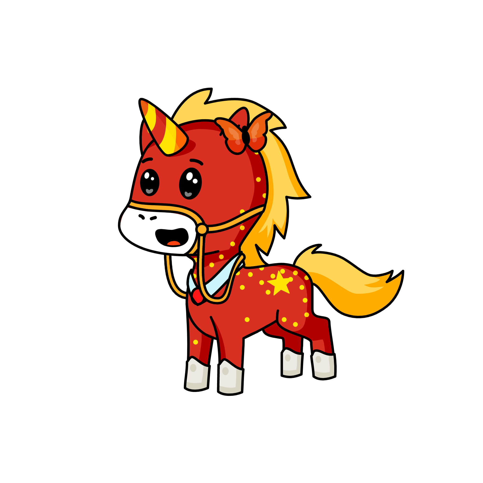 Fire, the unicorn