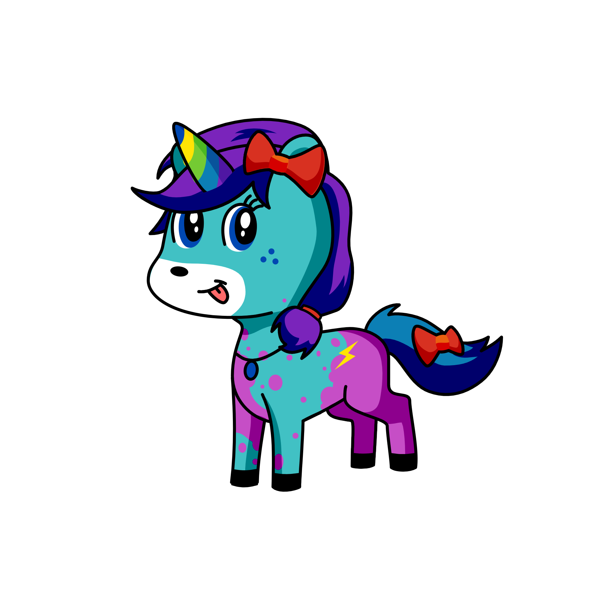 cute, the unicorn