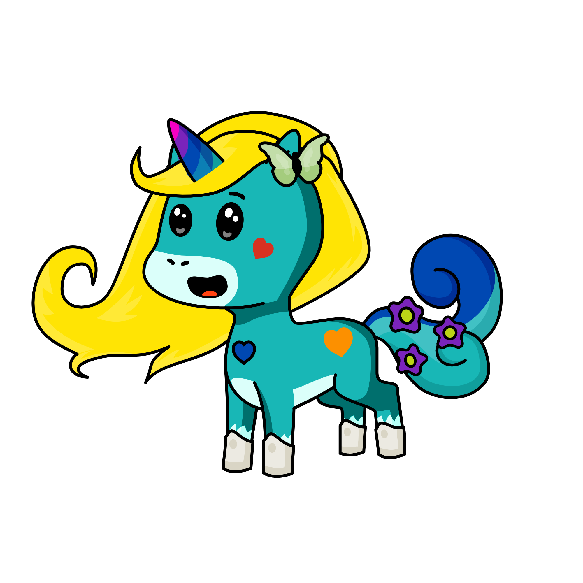 snowy, the unicorn