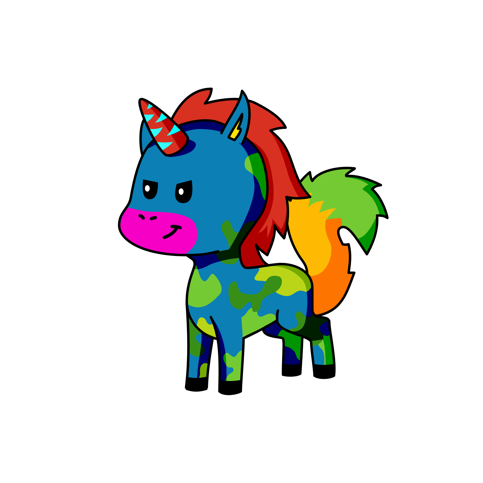 Camo, the unicorn