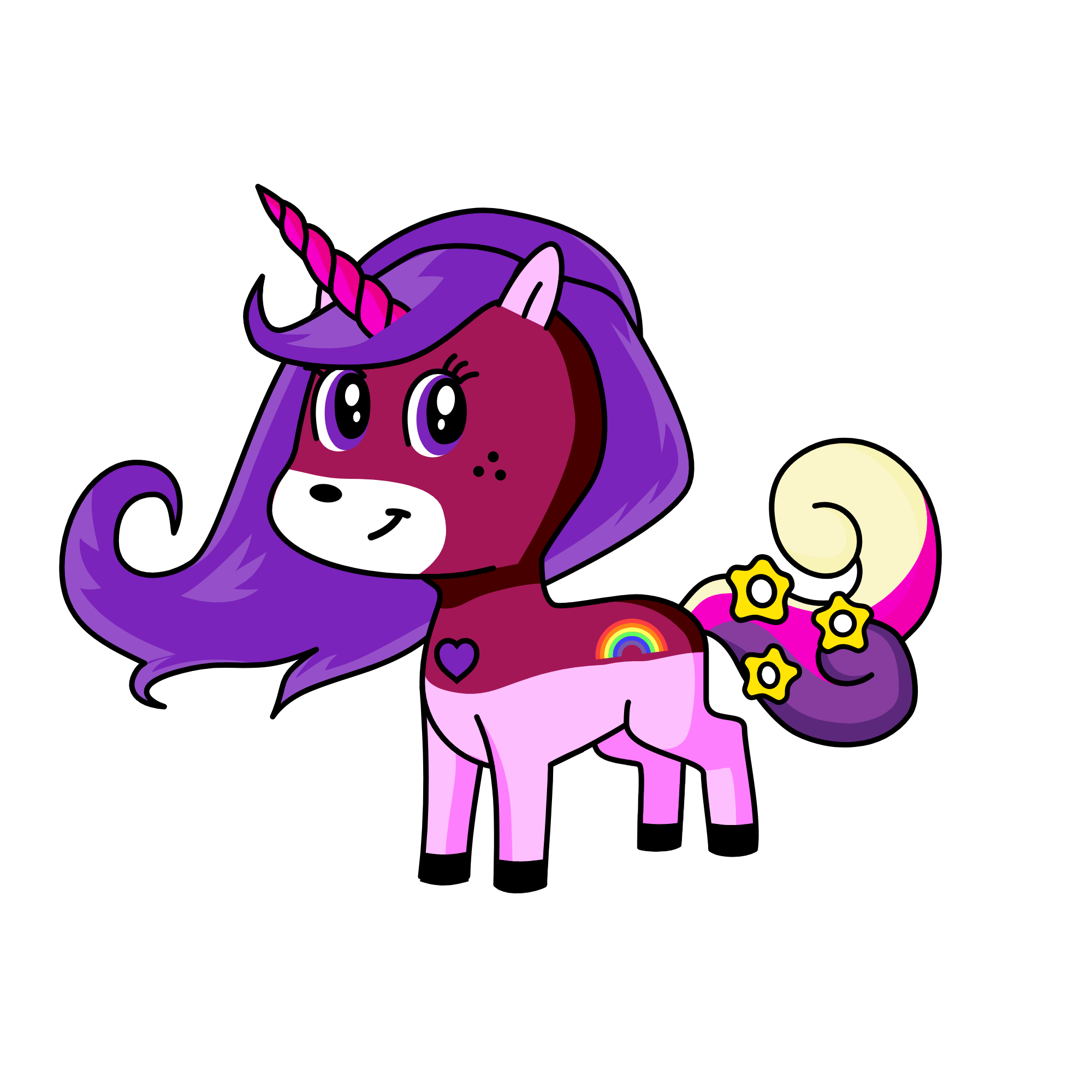 moonlight, the unicorn