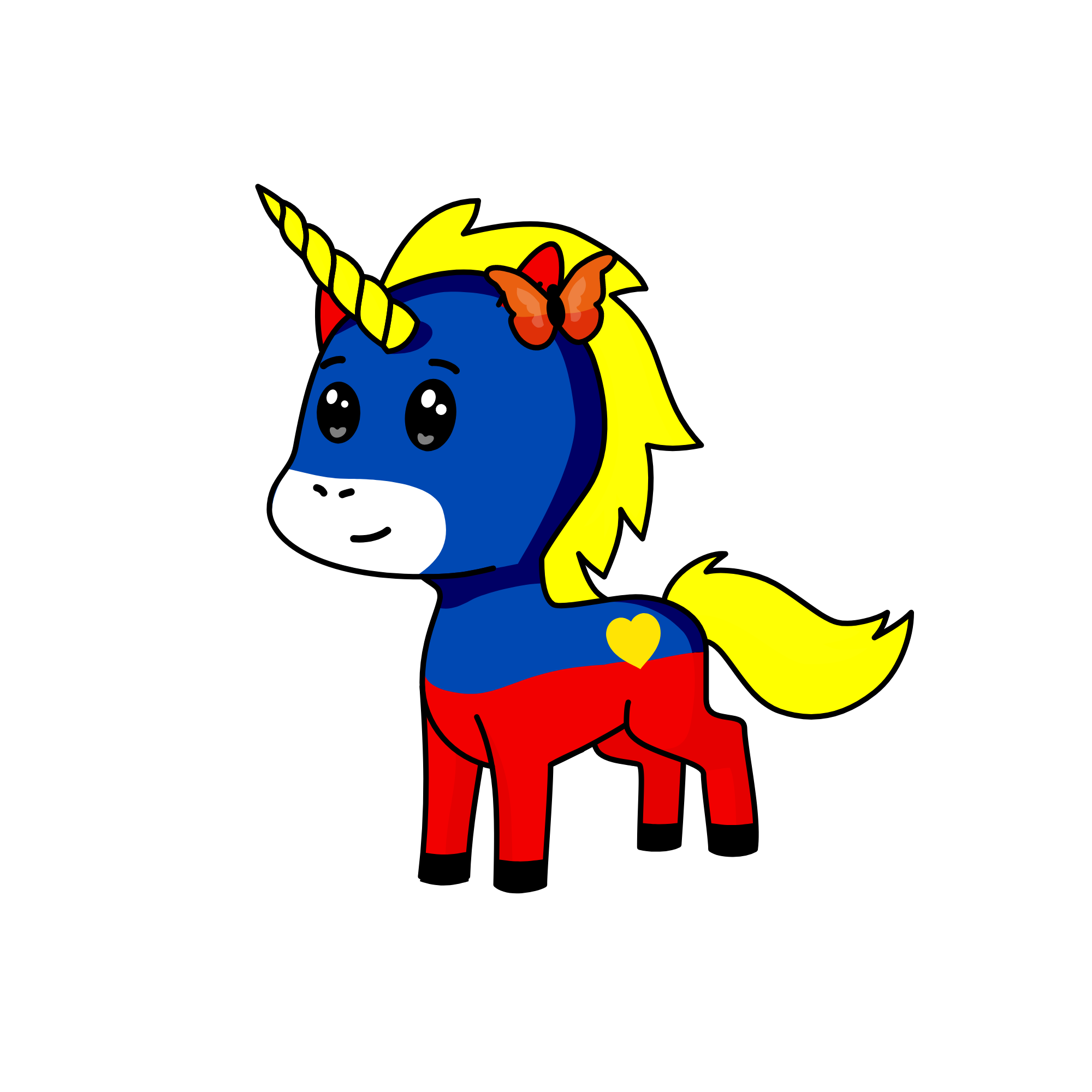 snowy, the unicorn