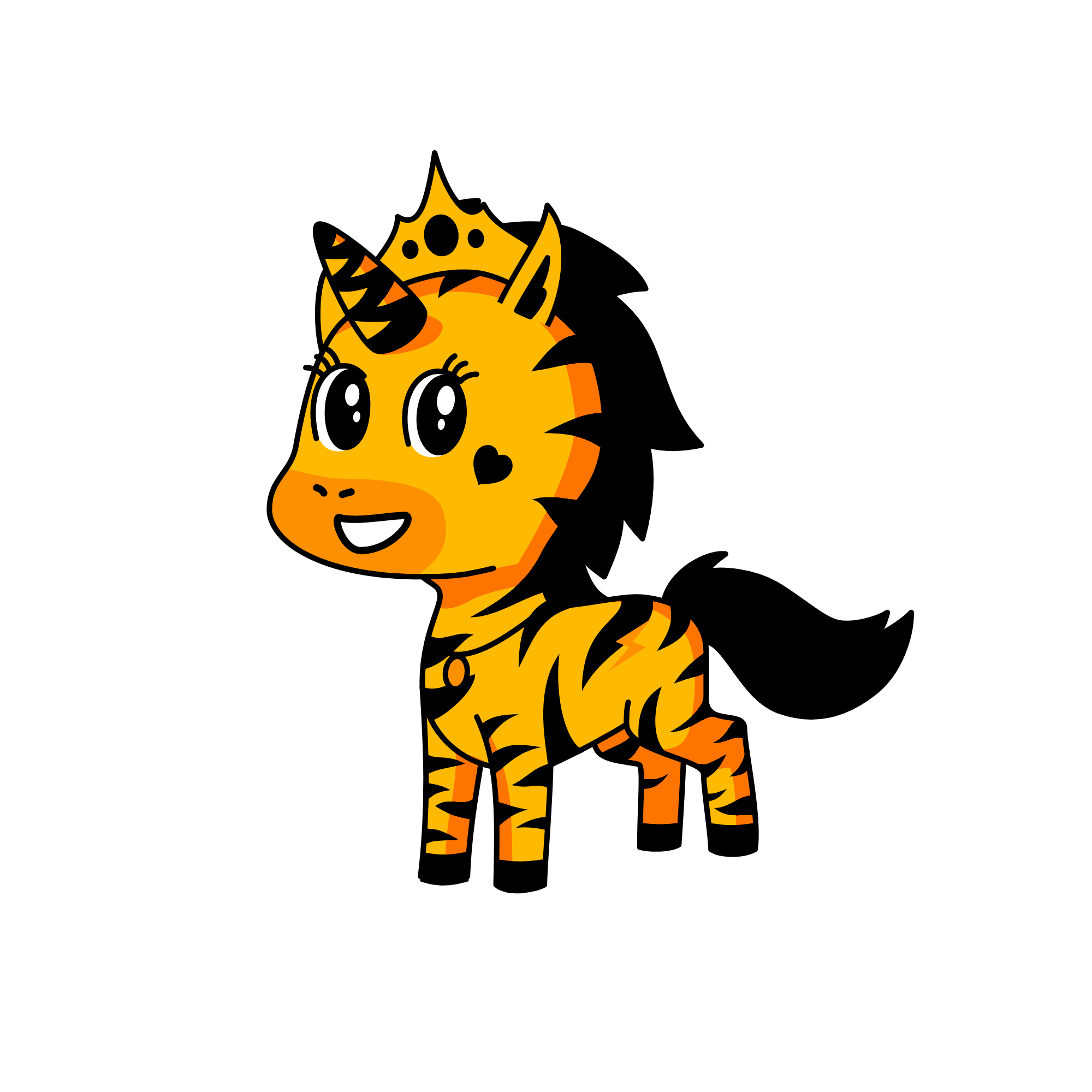 Queen Tiger, the unicorn