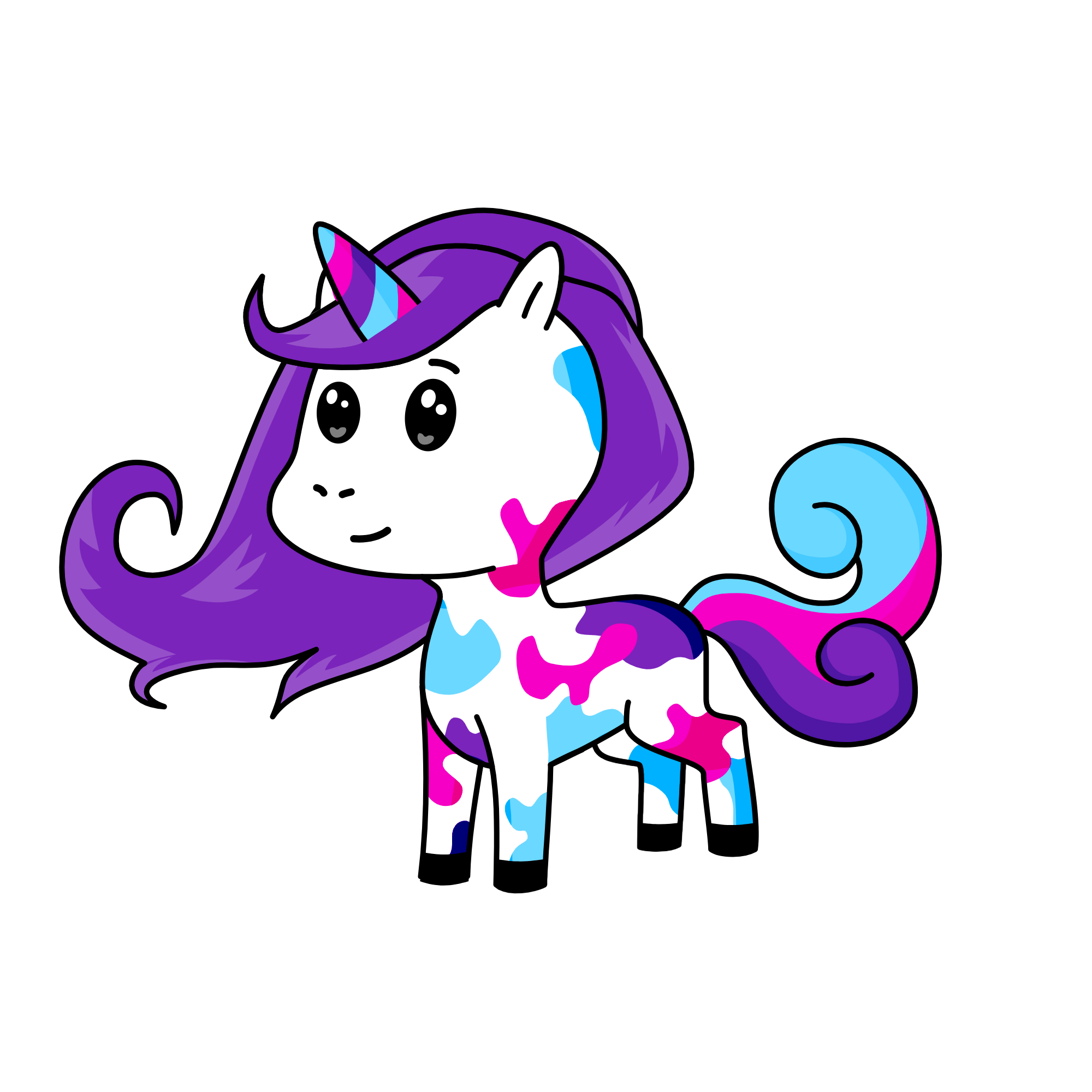 neon, the unicorn