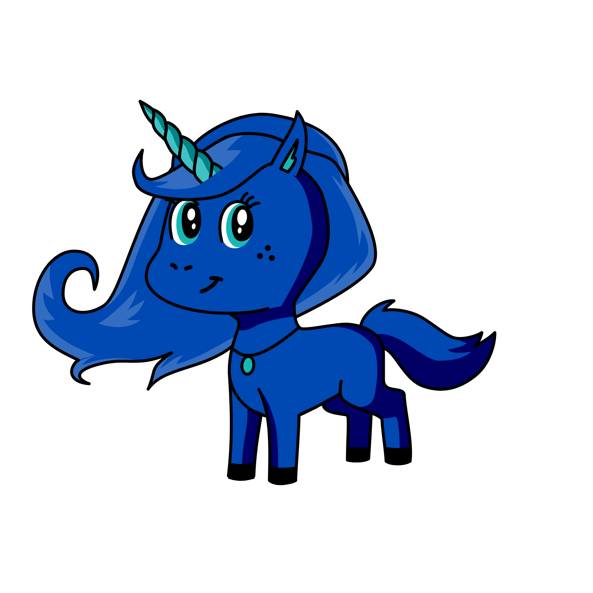 The night unicorn, the unicorn