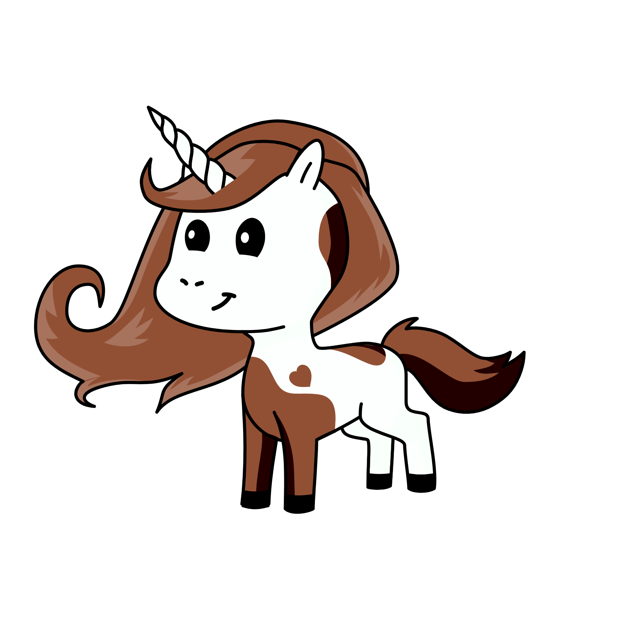 Słodka Biała czekolada, the unicorn