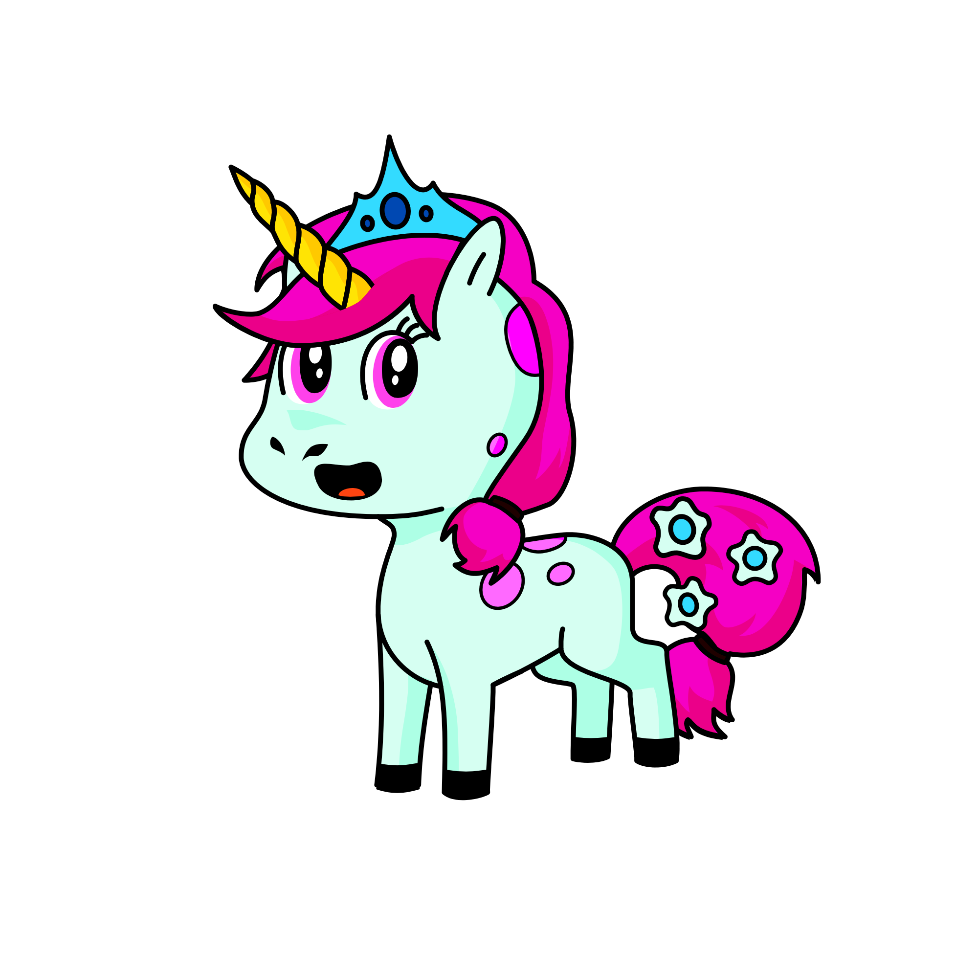 Cotton candy, the unicorn