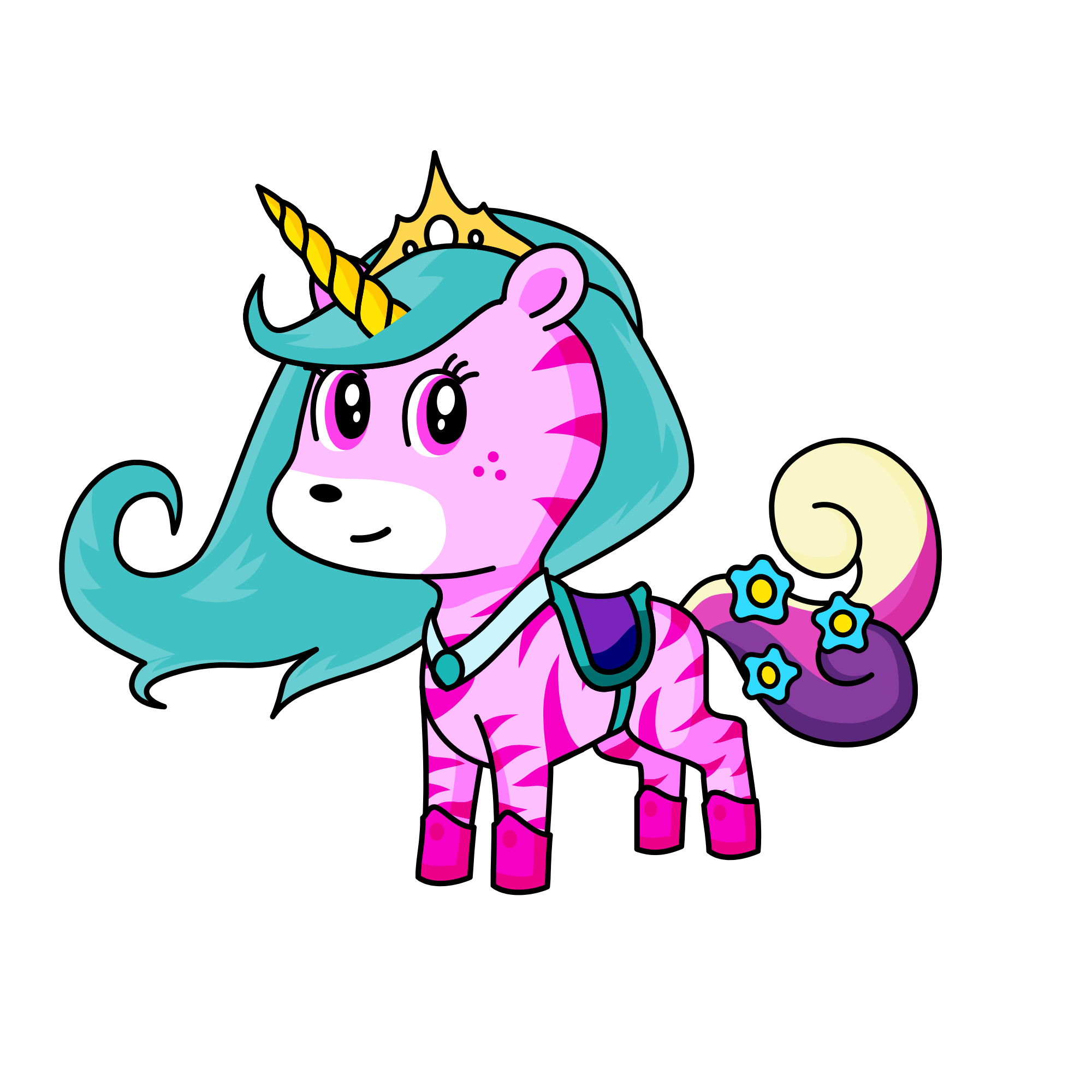 Princess snowflake, the unicorn