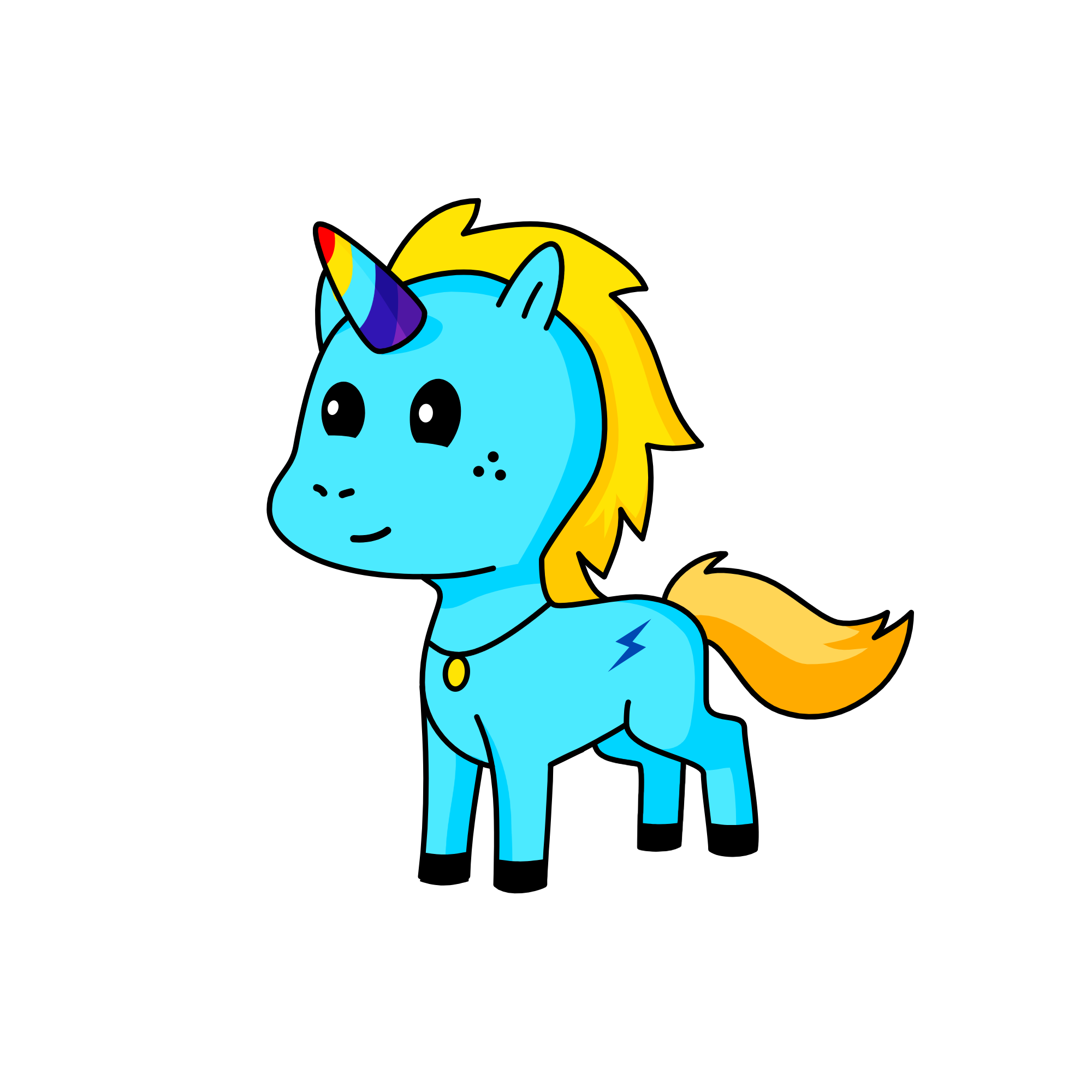 Lightning, the unicorn