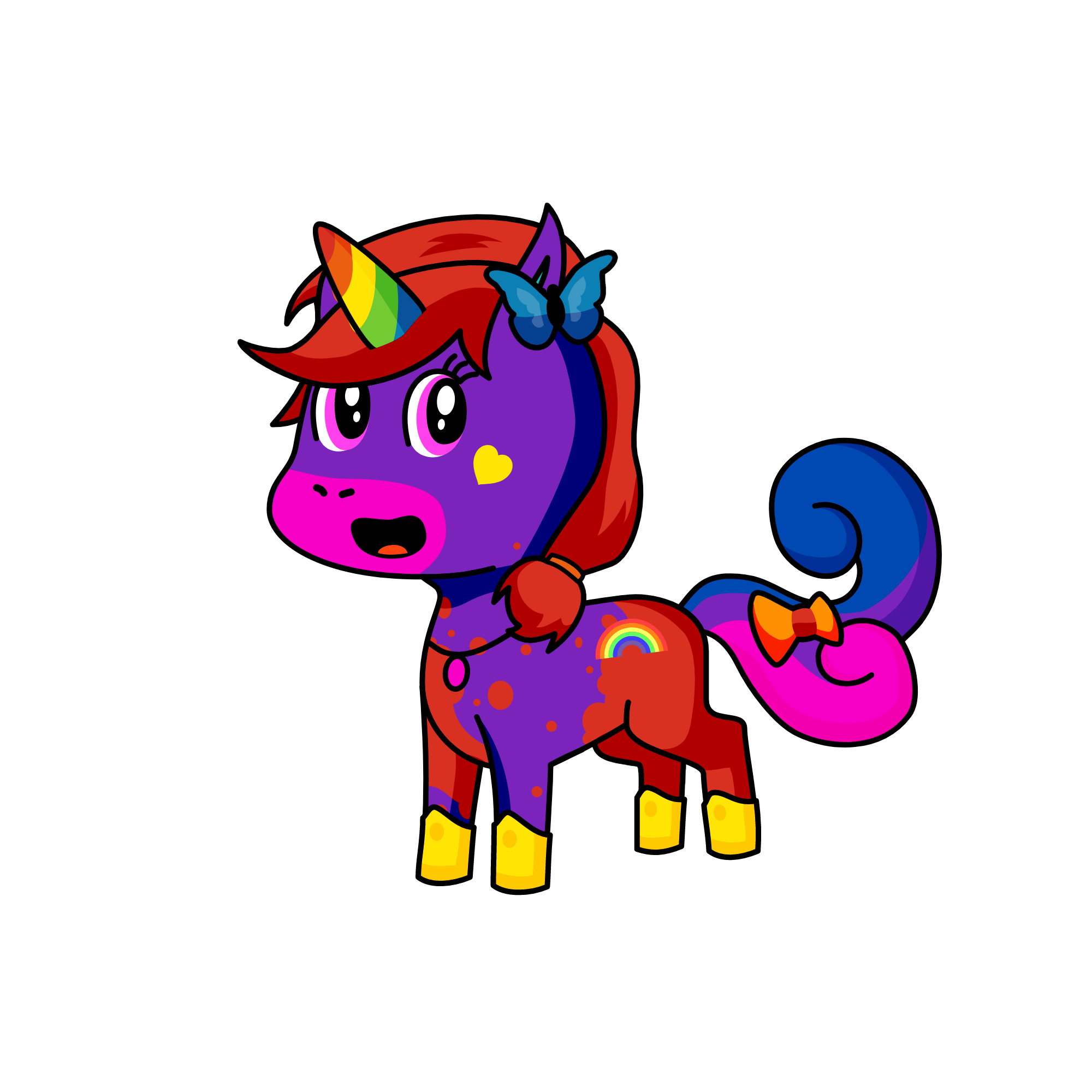 UNI COLOUR PP, the unicorn