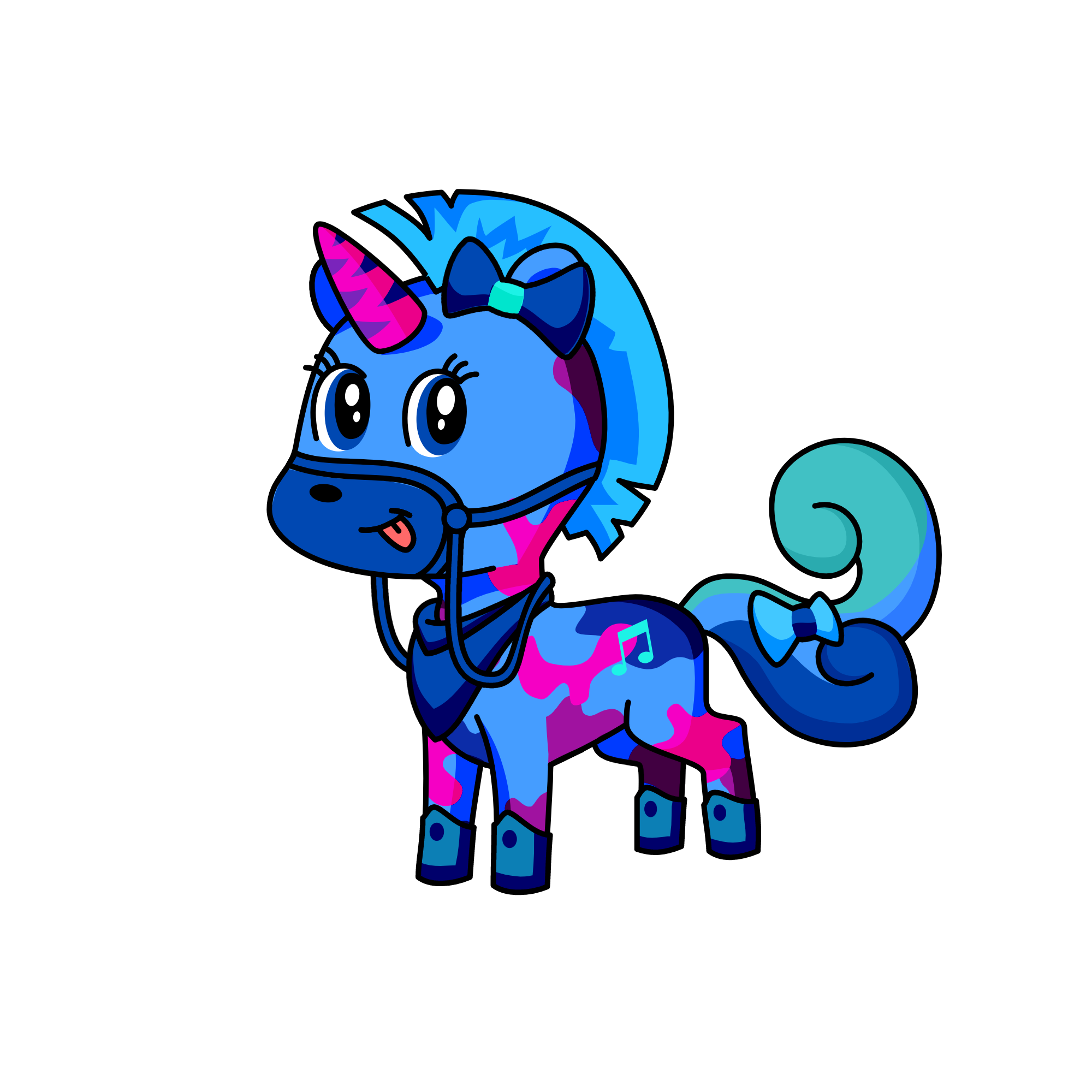 blujins, the unicorn