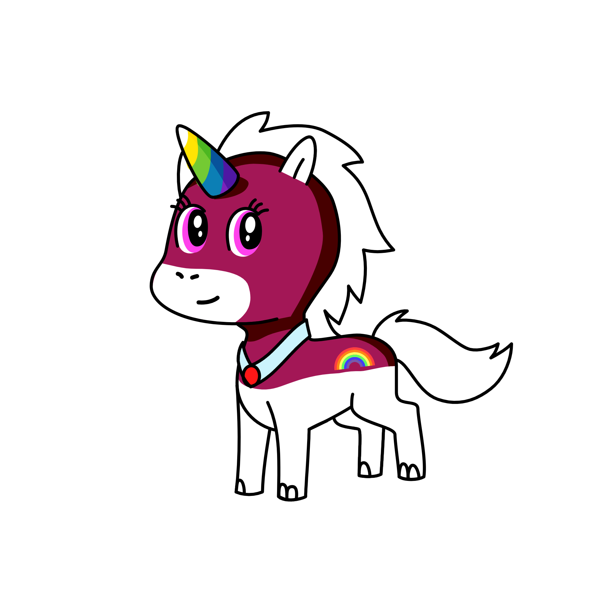 rainbow unicorn, the unicorn