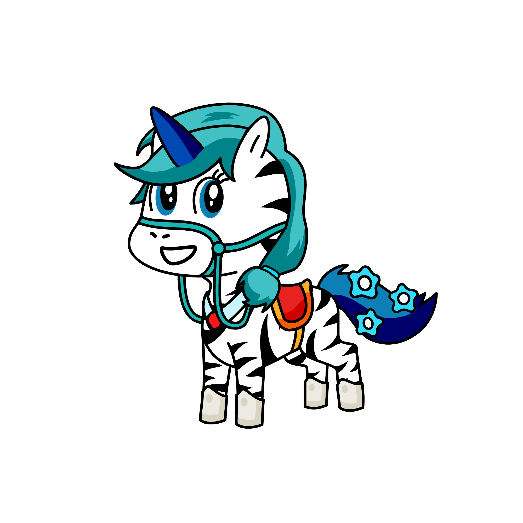 blue spelled unicorn, the unicorn