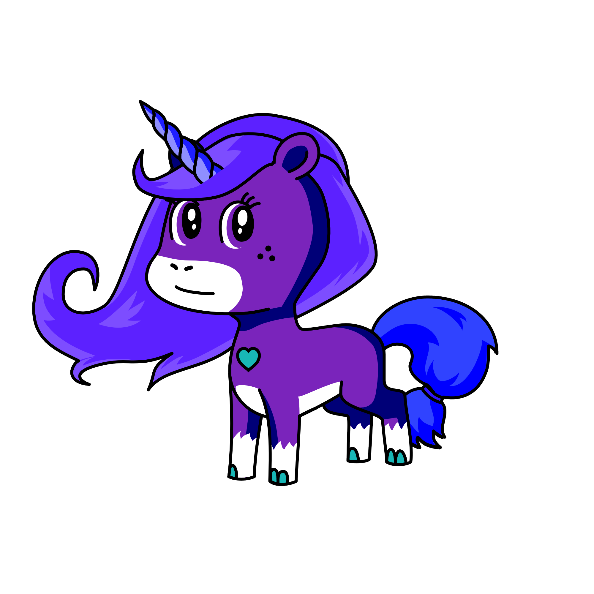 purple, the unicorn