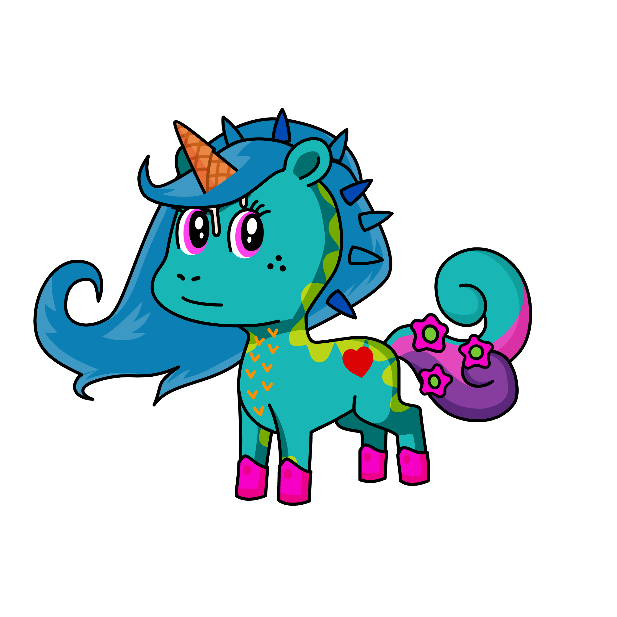 cat, the unicorn