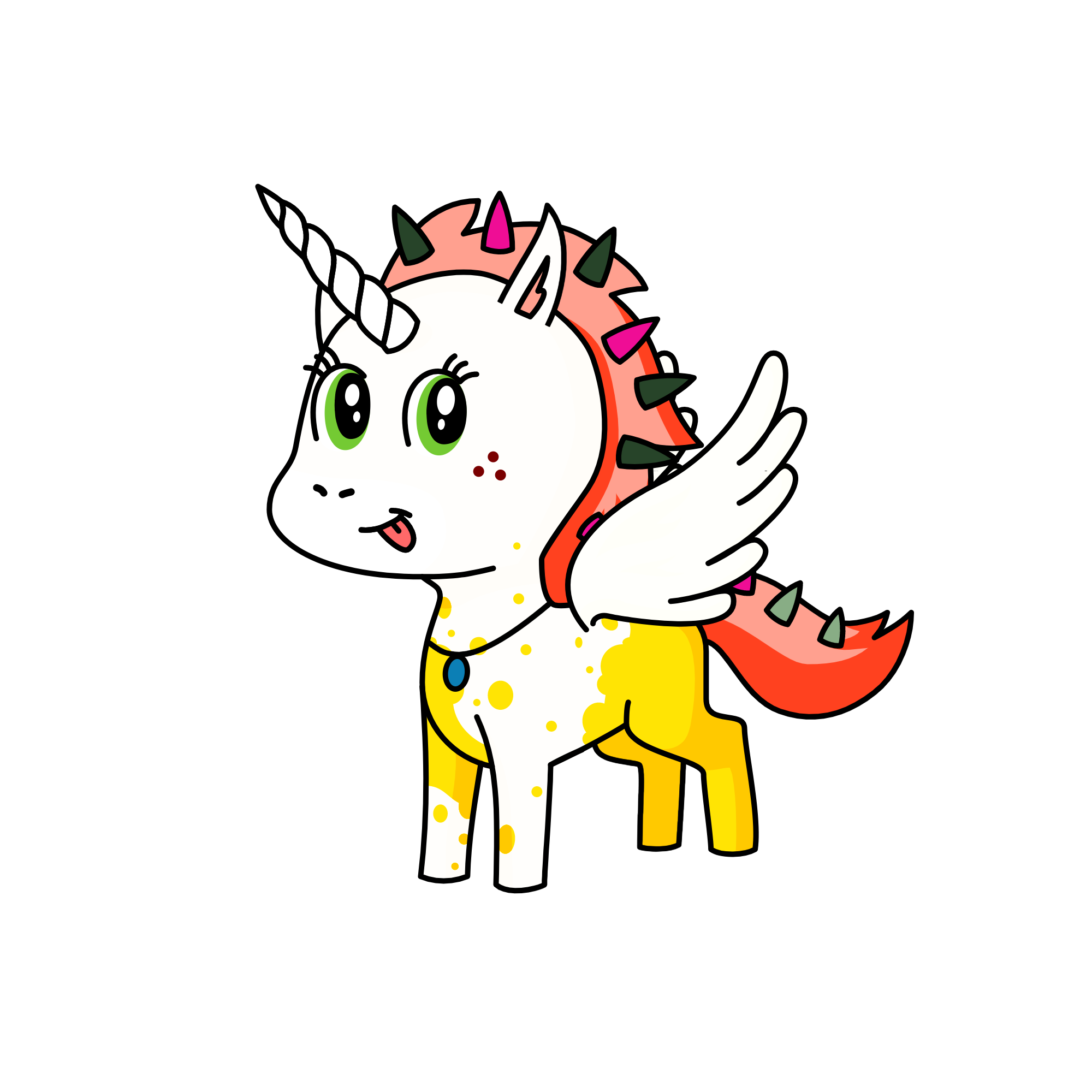Splash, the unicorn