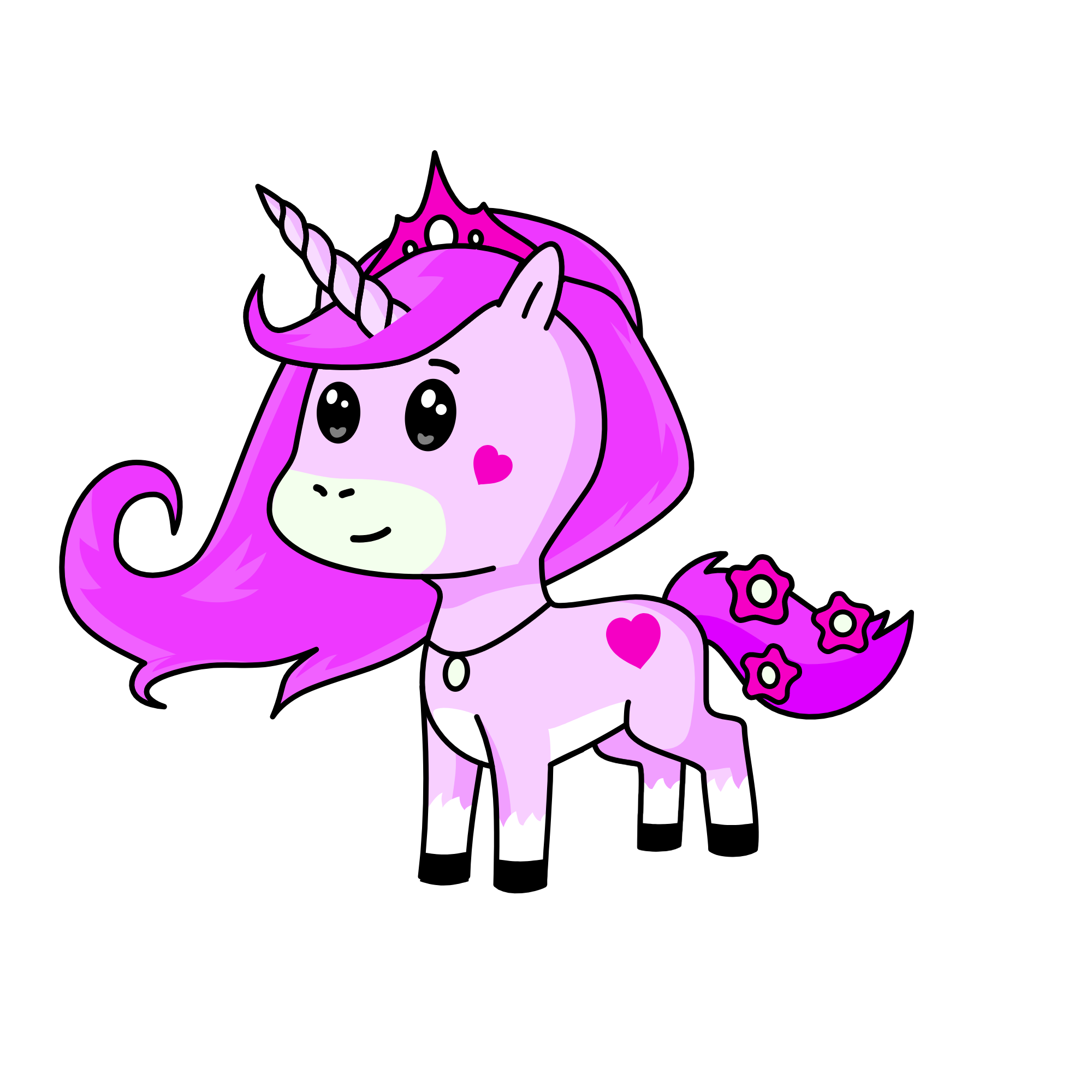 Pink-Shadowy, the unicorn