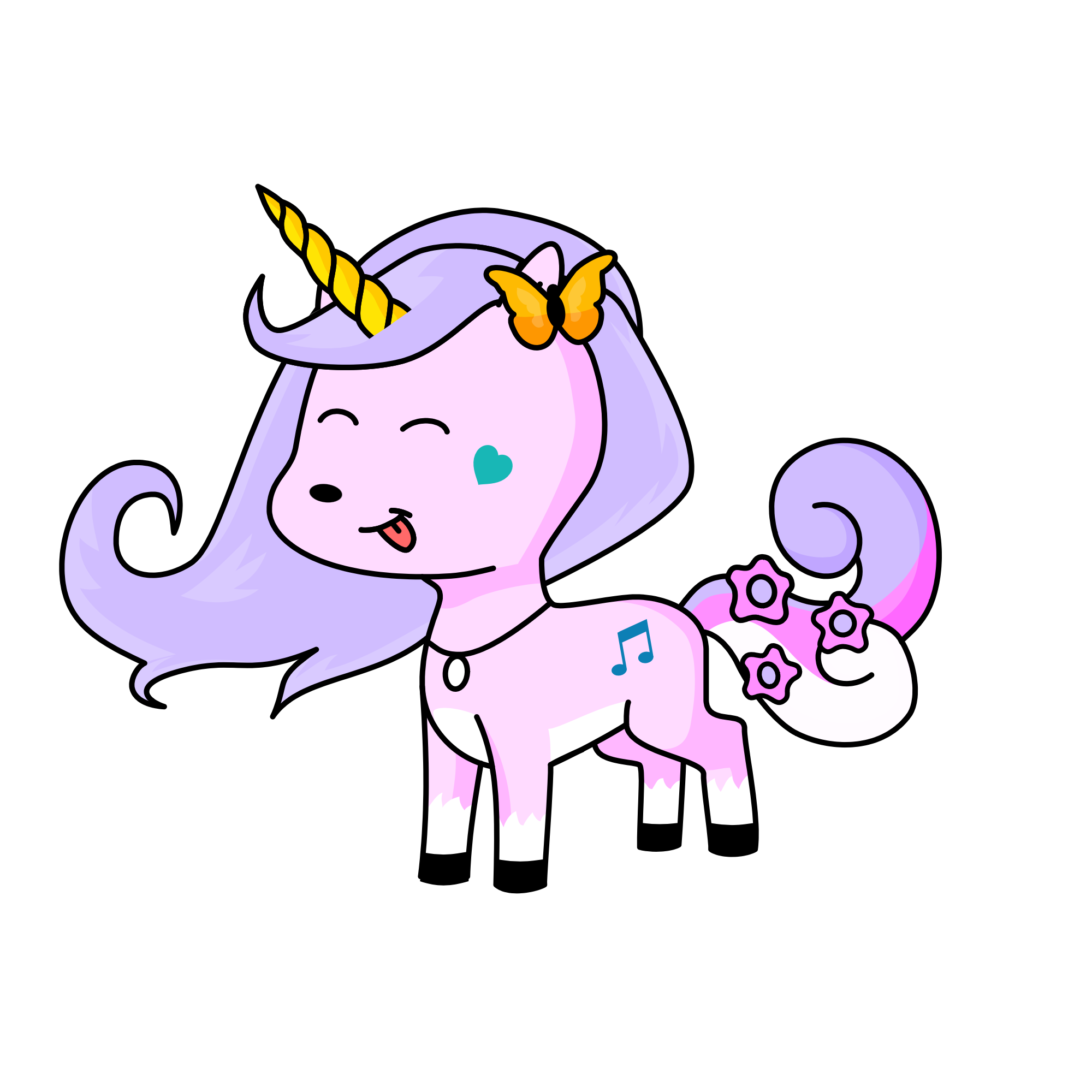 Lavender, the unicorn