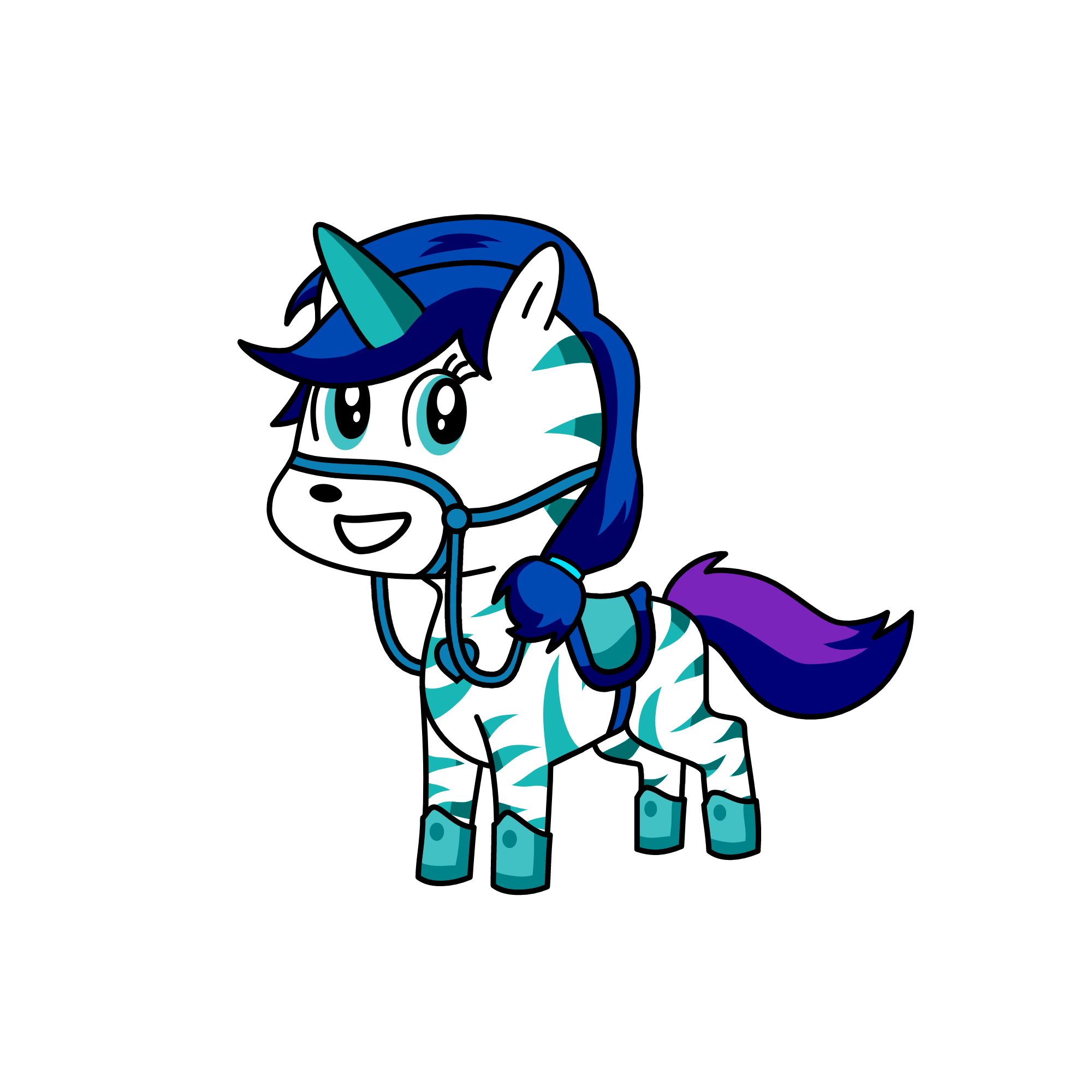 bluish, the unicorn