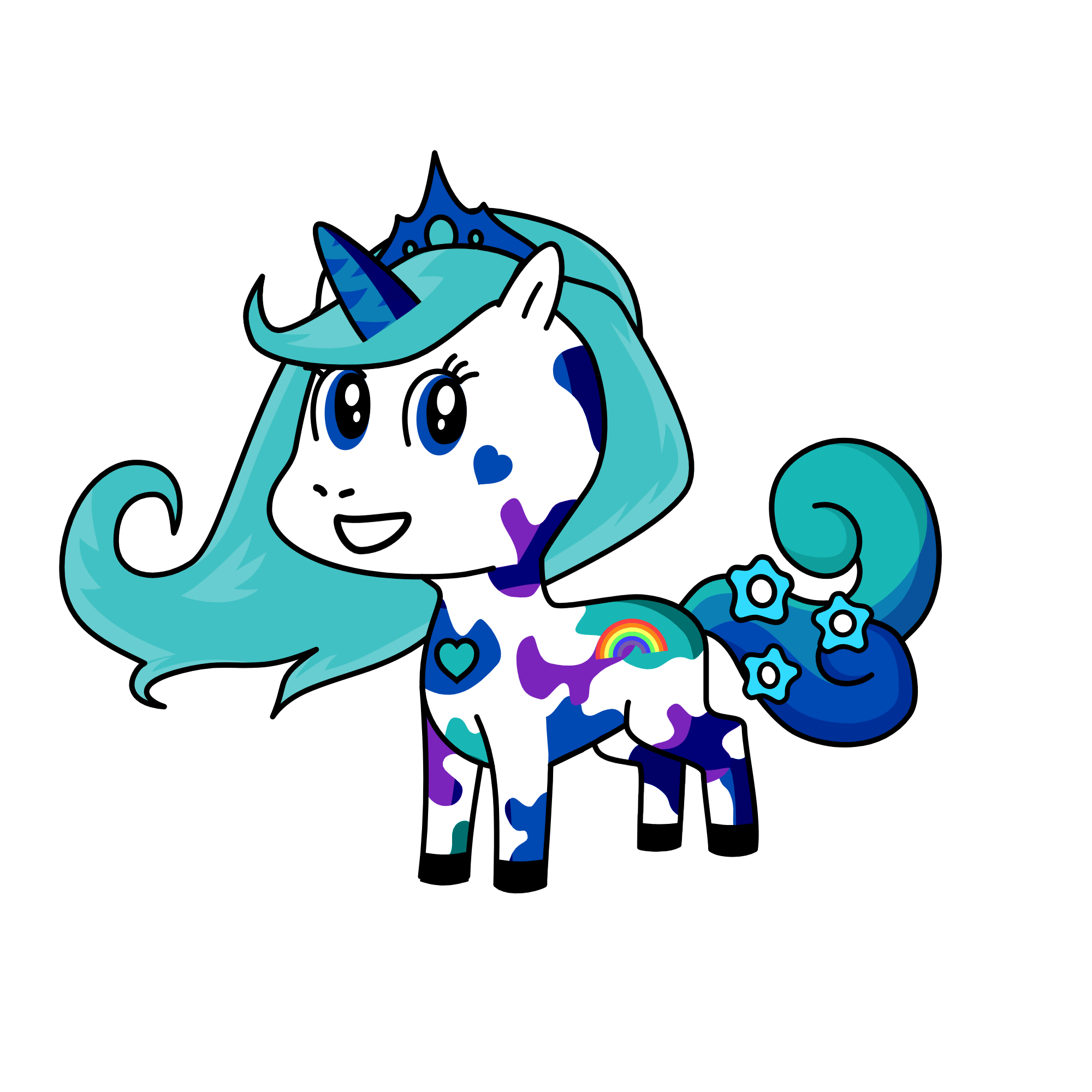 The Blue Unicorn, the unicorn