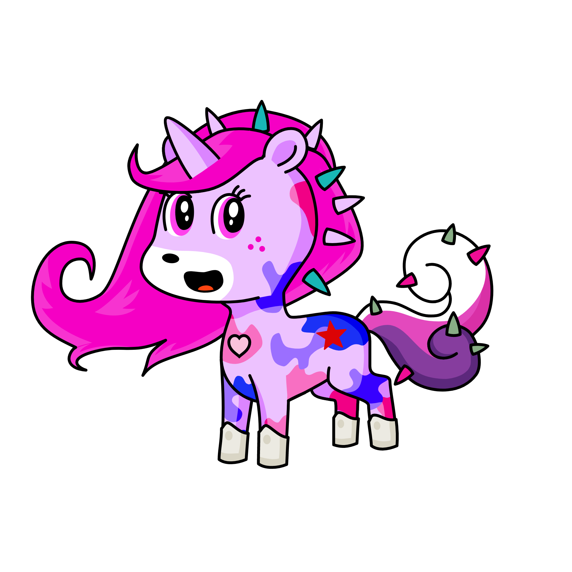 Pink, the unicorn