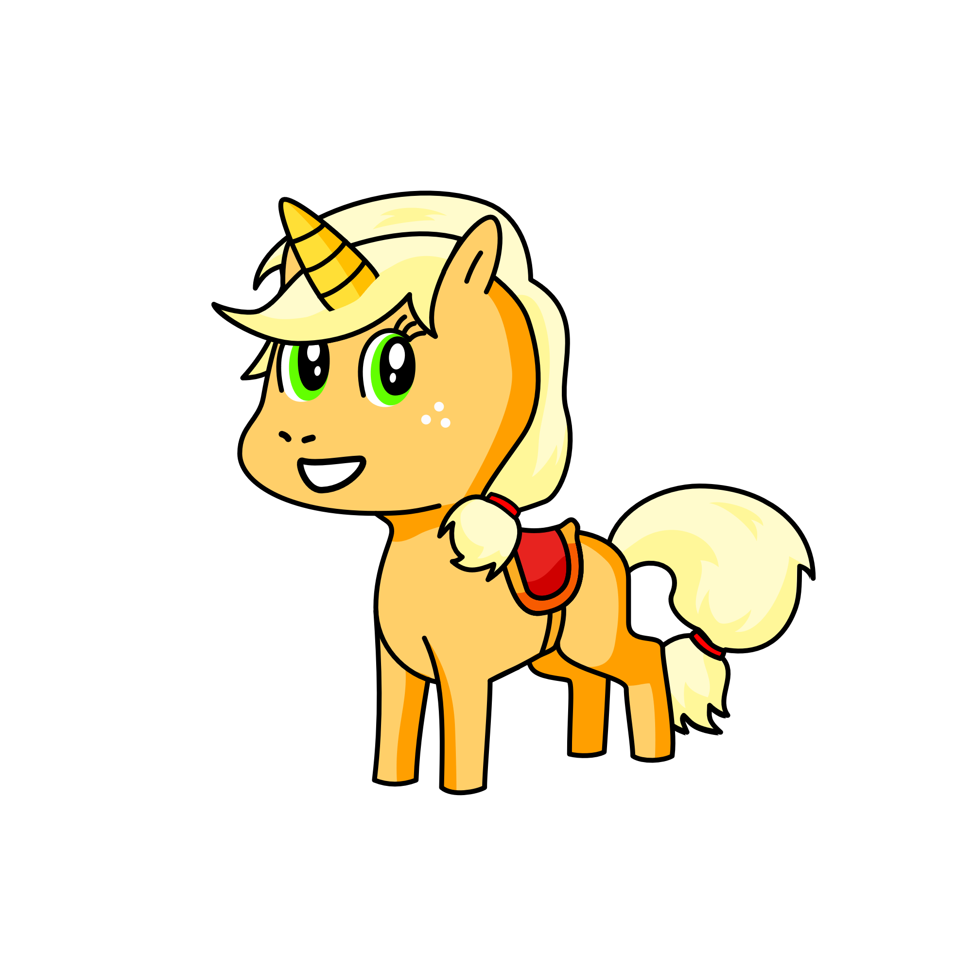 Applejack, the unicorn