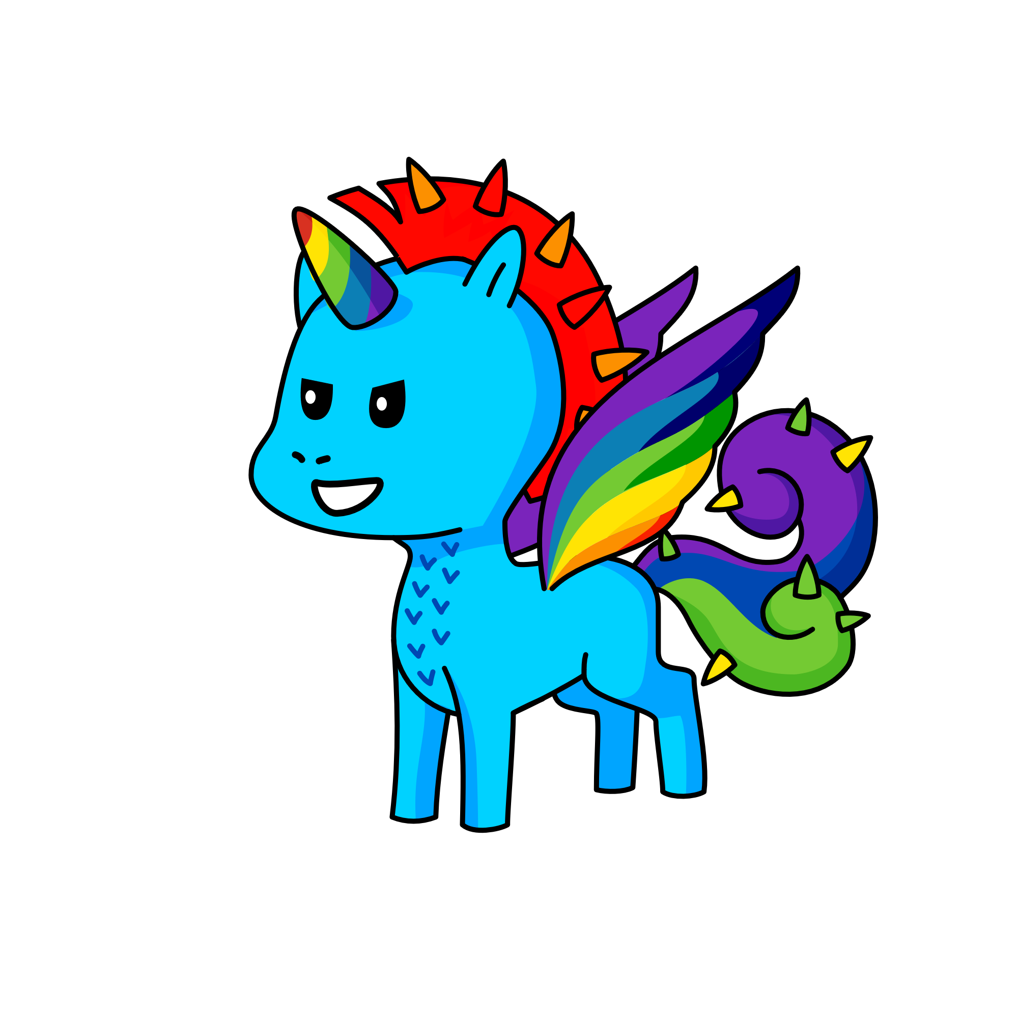 Rainbow Dash, the unicorn