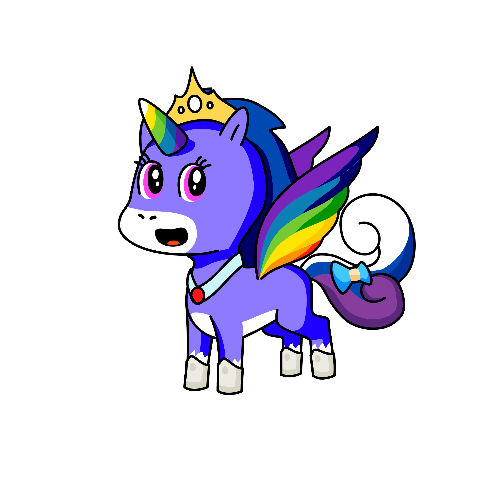pony, the unicorn