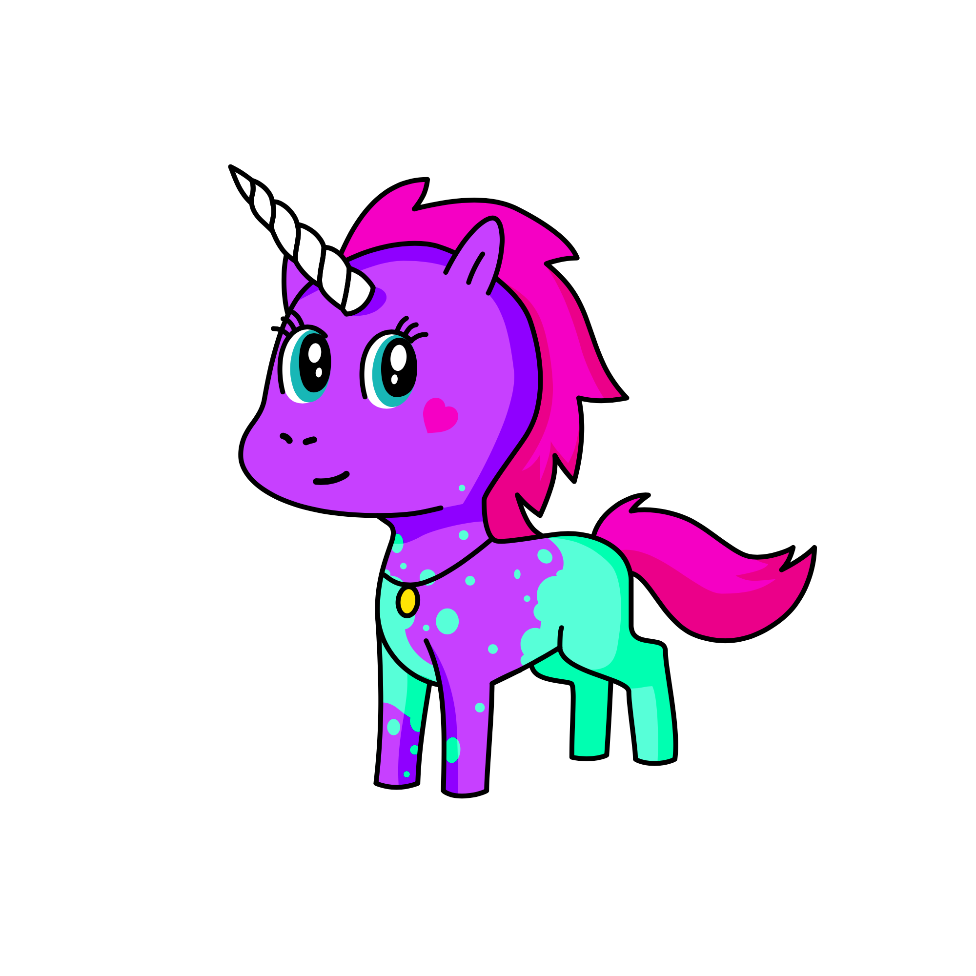 Dash, the unicorn