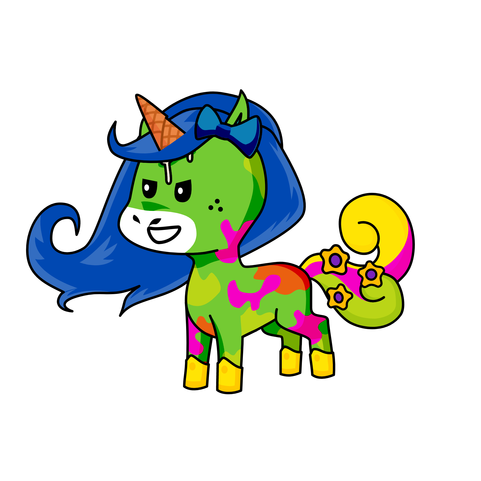 stupid odie, the unicorn