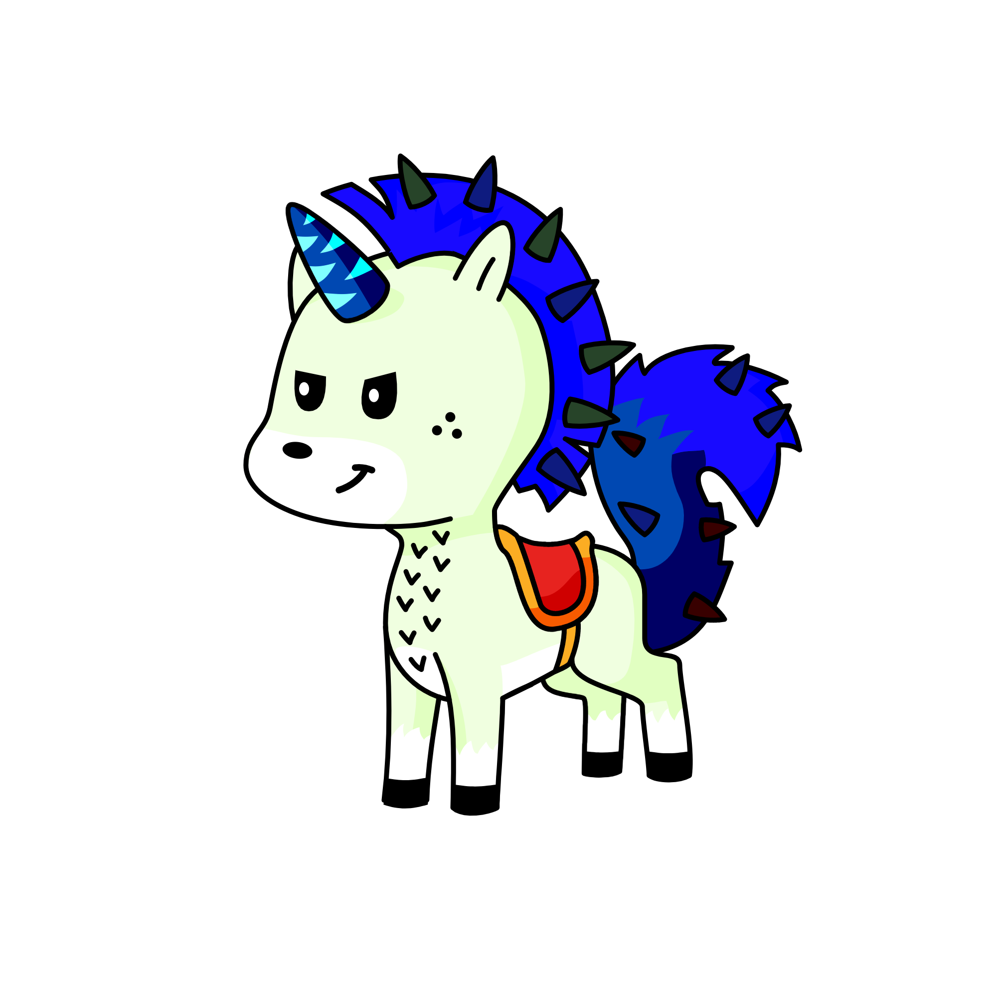spikes, the unicorn
