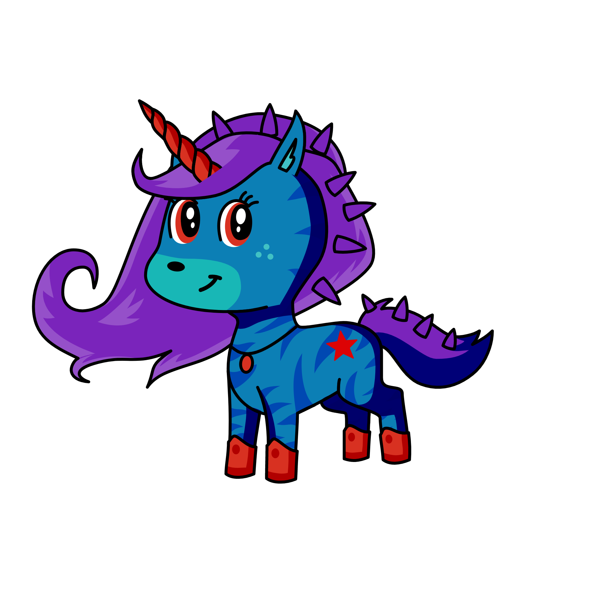 Zeta Spy. Best Friend of Anastasia., the unicorn