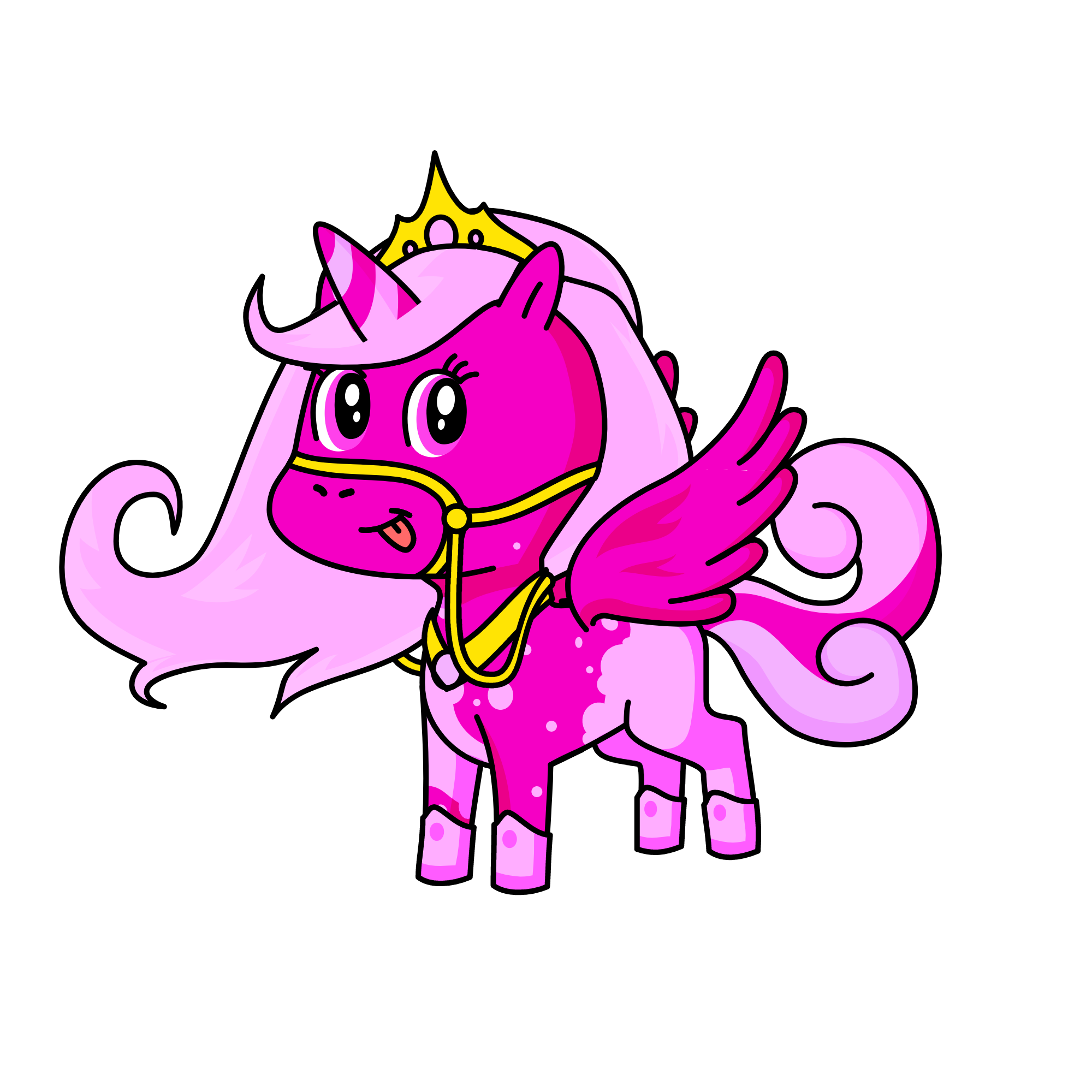 Pink, the unicorn