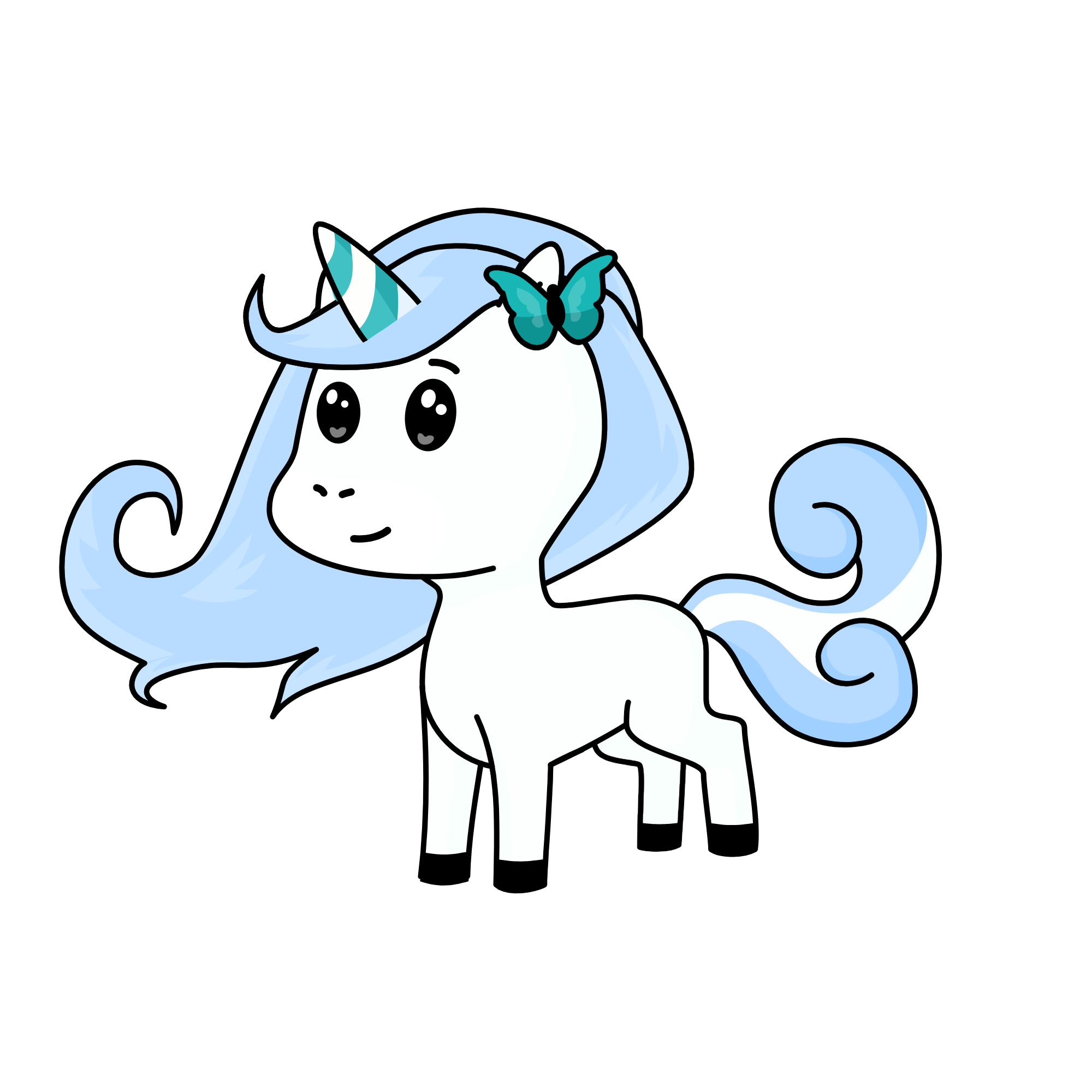Snow Ball, the unicorn