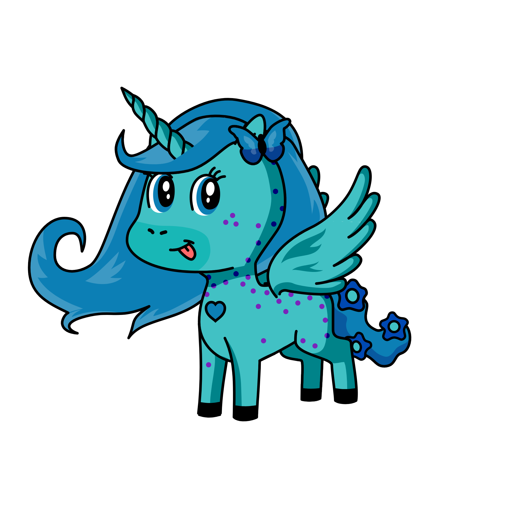 Snow, the unicorn