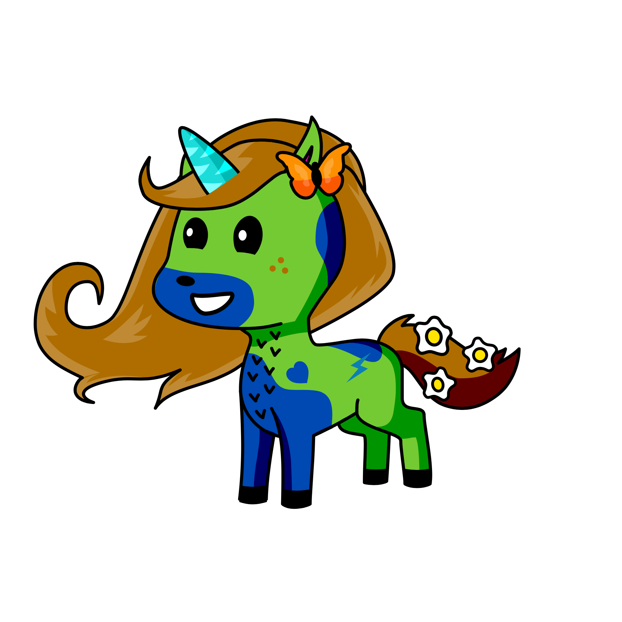 Earthacorn, the unicorn