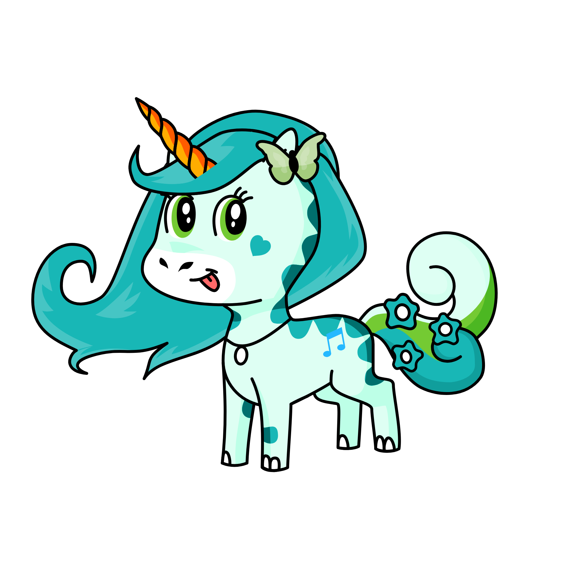pretty faced pretty, the unicorn