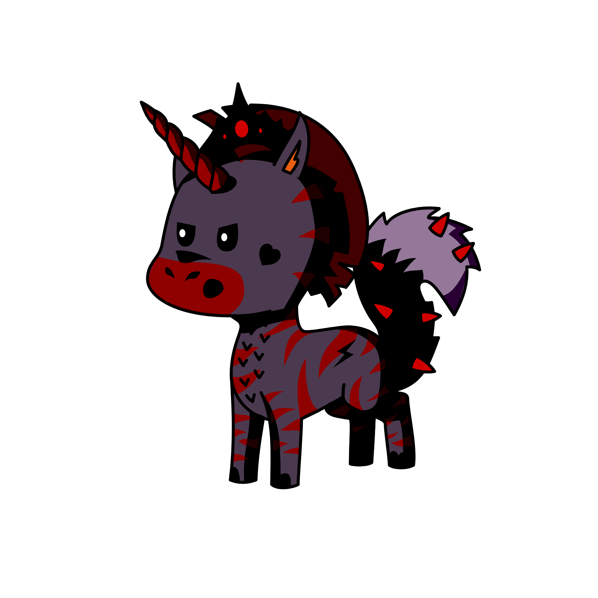 luke the leader of all demons, the unicorn