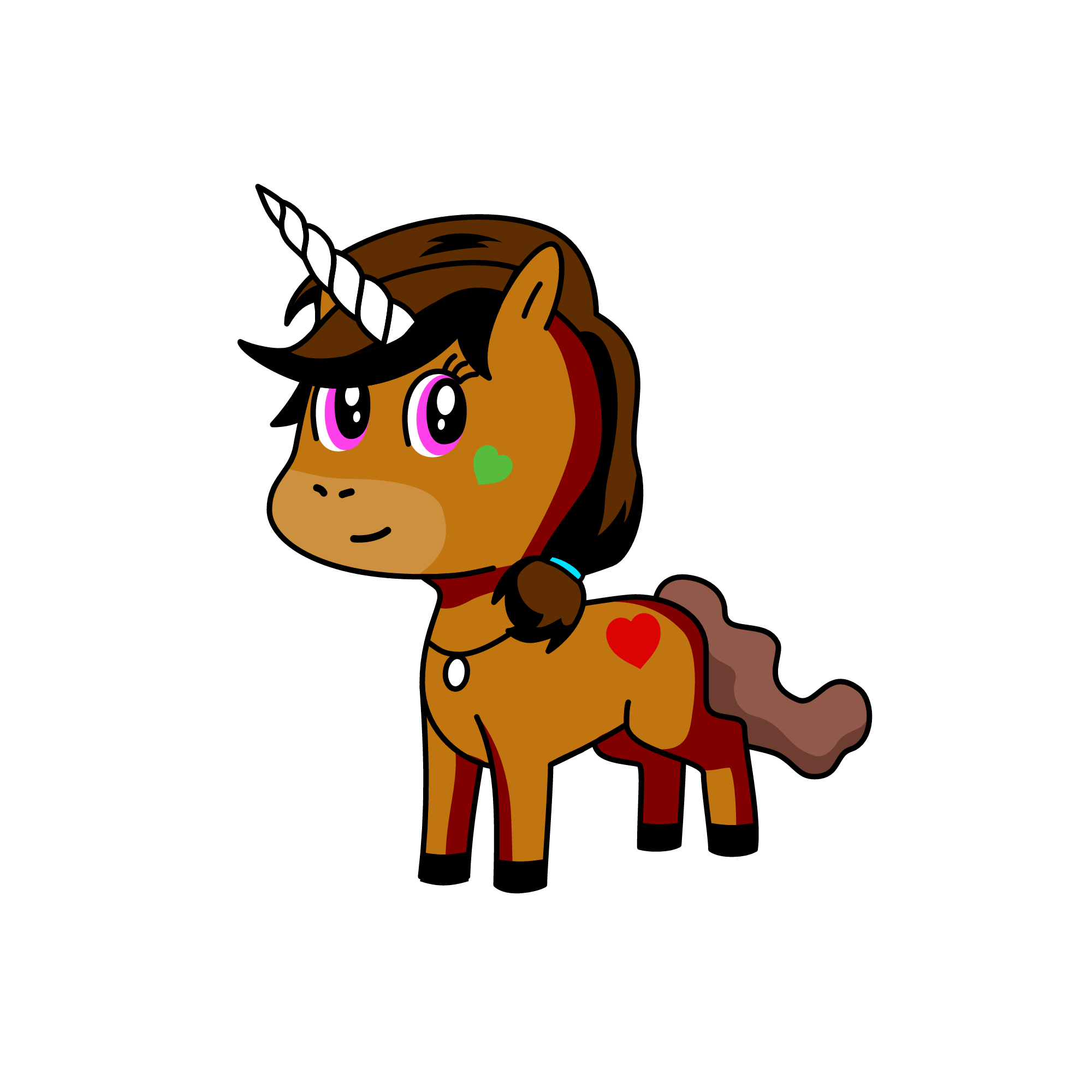 browny, the unicorn