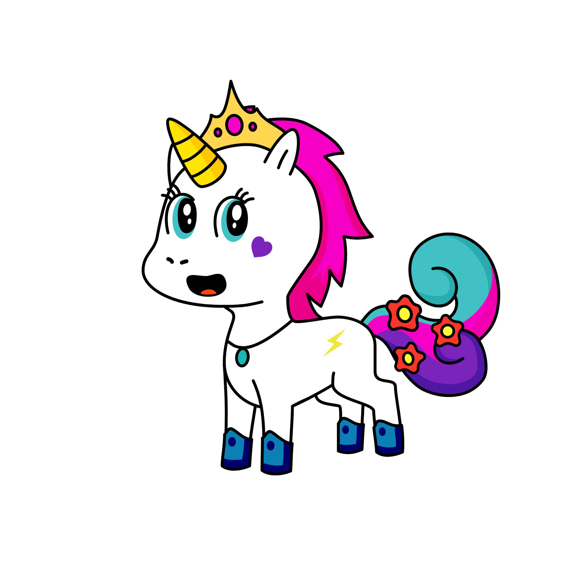 Glitter Sparkle, the unicorn