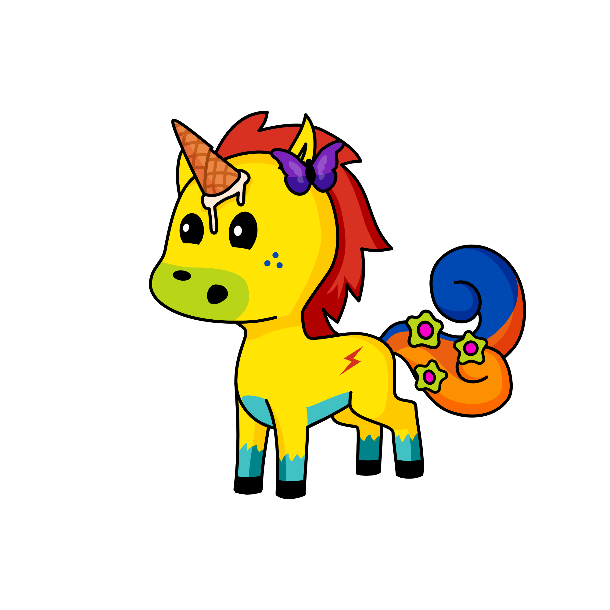 ice cream, the unicorn