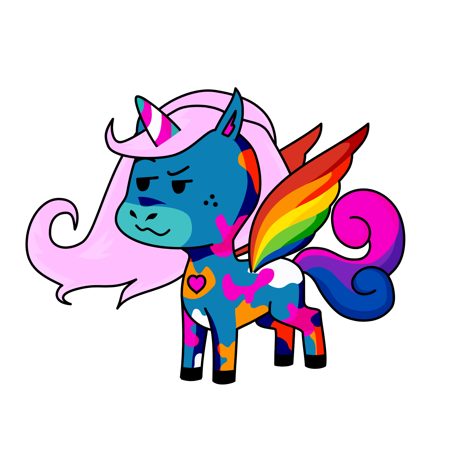 pride-icorn, the unicorn